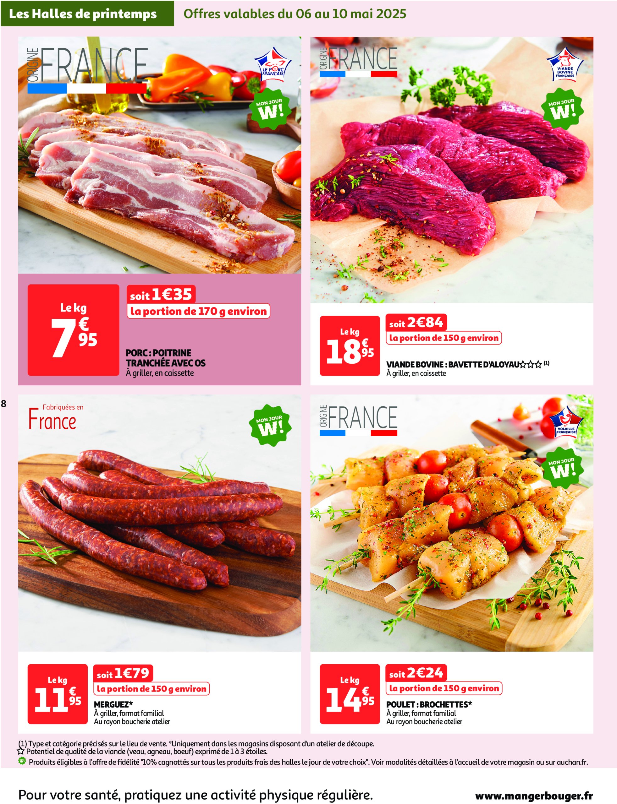 auchan - Catalogue Auchan Supermarché - Les halles de printemps valable dès 06/05 - 17/05 - page: 8