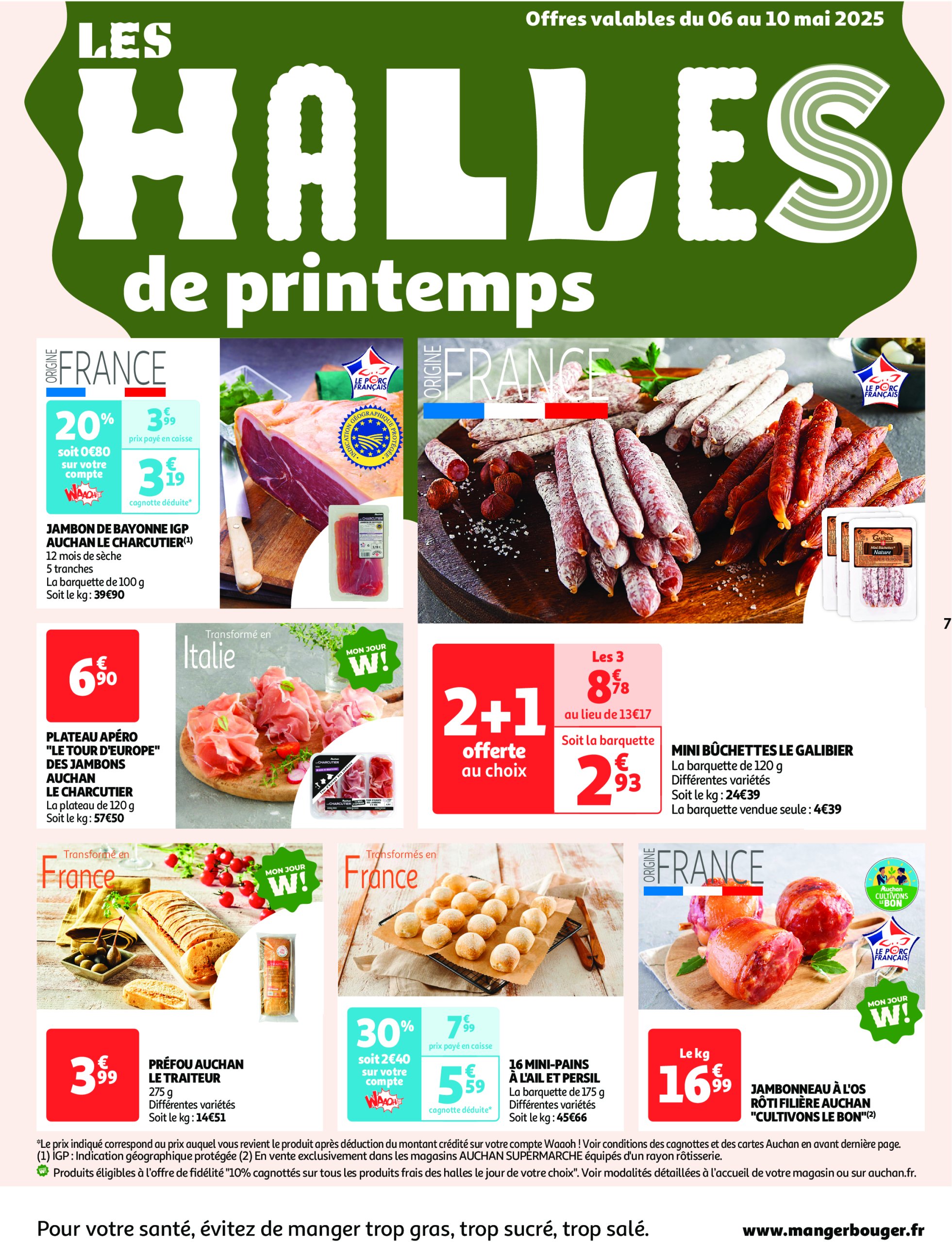 auchan - Catalogue Auchan Supermarché - Les halles de printemps valable dès 06/05 - 17/05 - page: 7