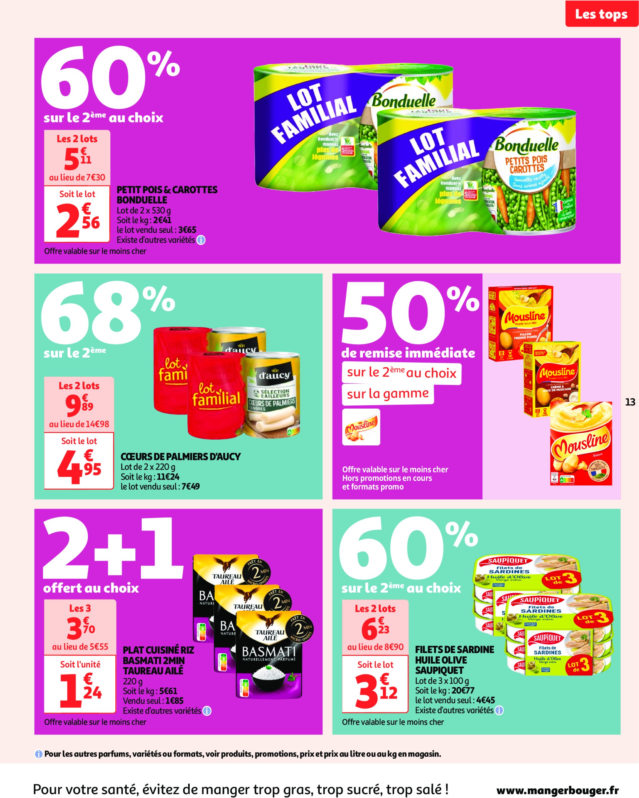 auchan - Catalogue Auchan - Des prix aussi bas, c'est le top valable dès 29/04 - 11/05 - page: 13 auchan - Catalogue Auchan - Des prix aussi bas, c'est le top valable dès 29/04 - 11/05 - page: 13