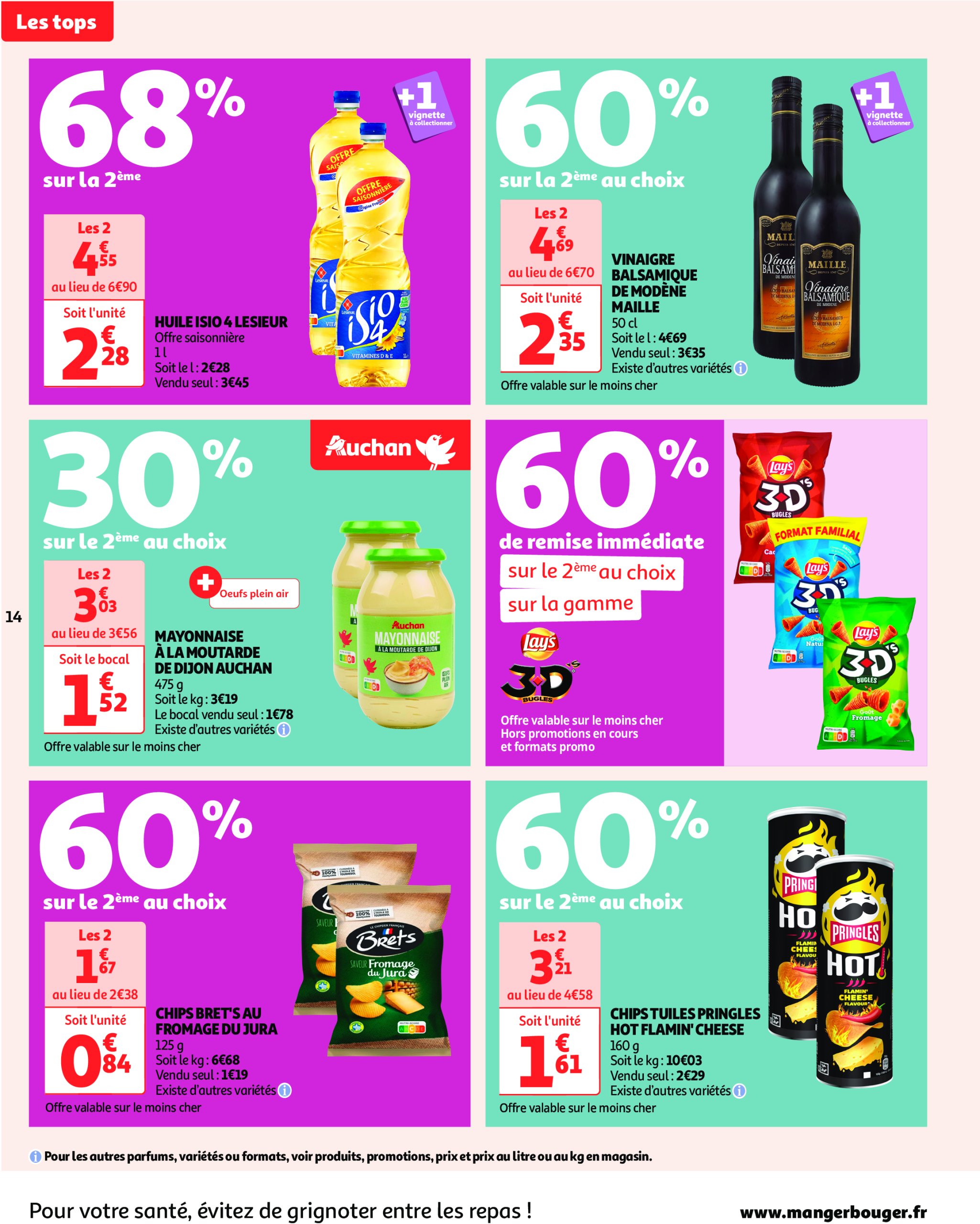 auchan - Catalogue Auchan - Des prix aussi bas, c'est le top valable dès 29/04 - 11/05 - page: 14 auchan - Catalogue Auchan - Des prix aussi bas, c'est le top valable dès 29/04 - 11/05 - page: 14