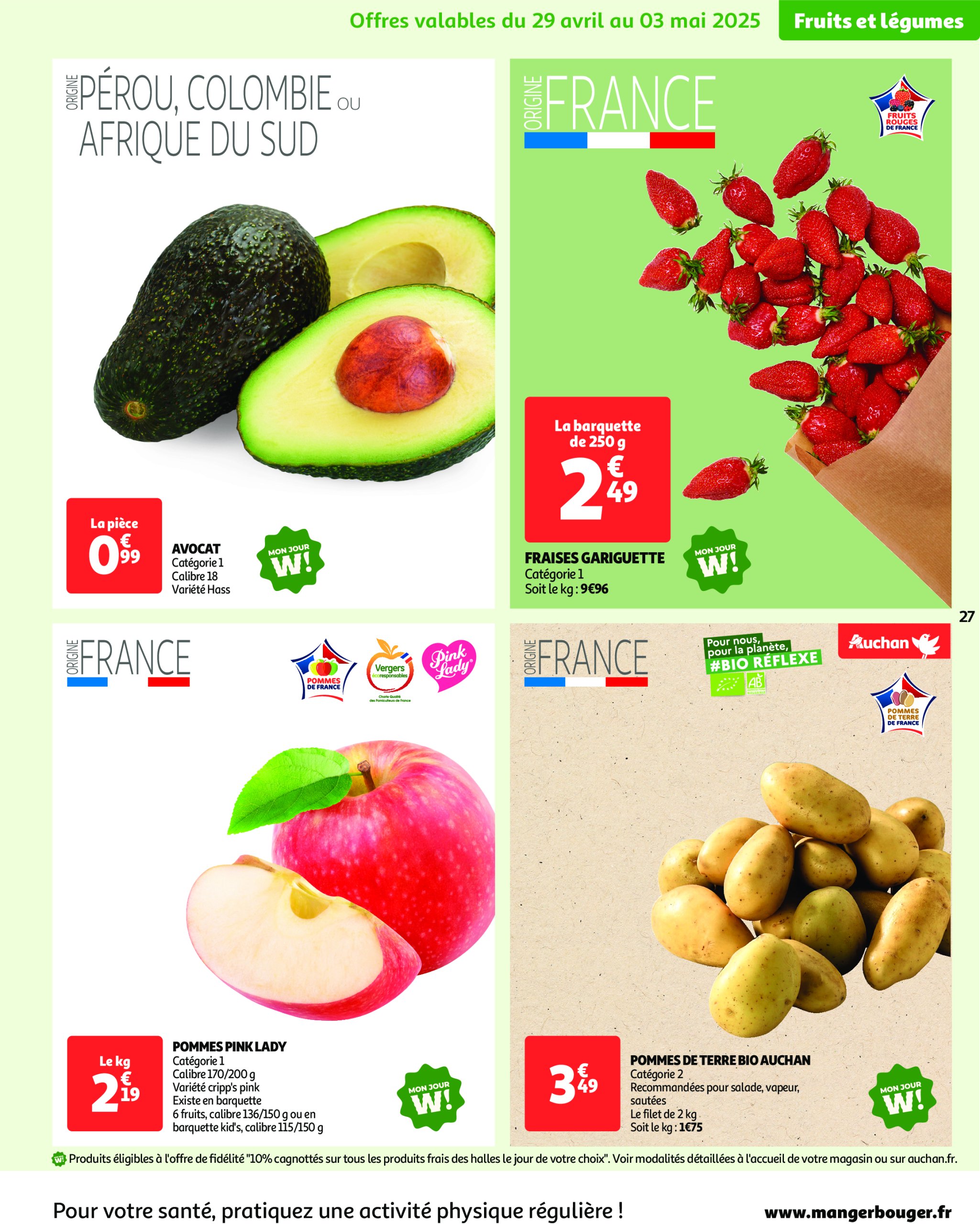 auchan - Catalogue Auchan - Des prix aussi bas, c'est le top valable dès 29/04 - 11/05 - page: 27 auchan - Catalogue Auchan - Des prix aussi bas, c'est le top valable dès 29/04 - 11/05 - page: 27