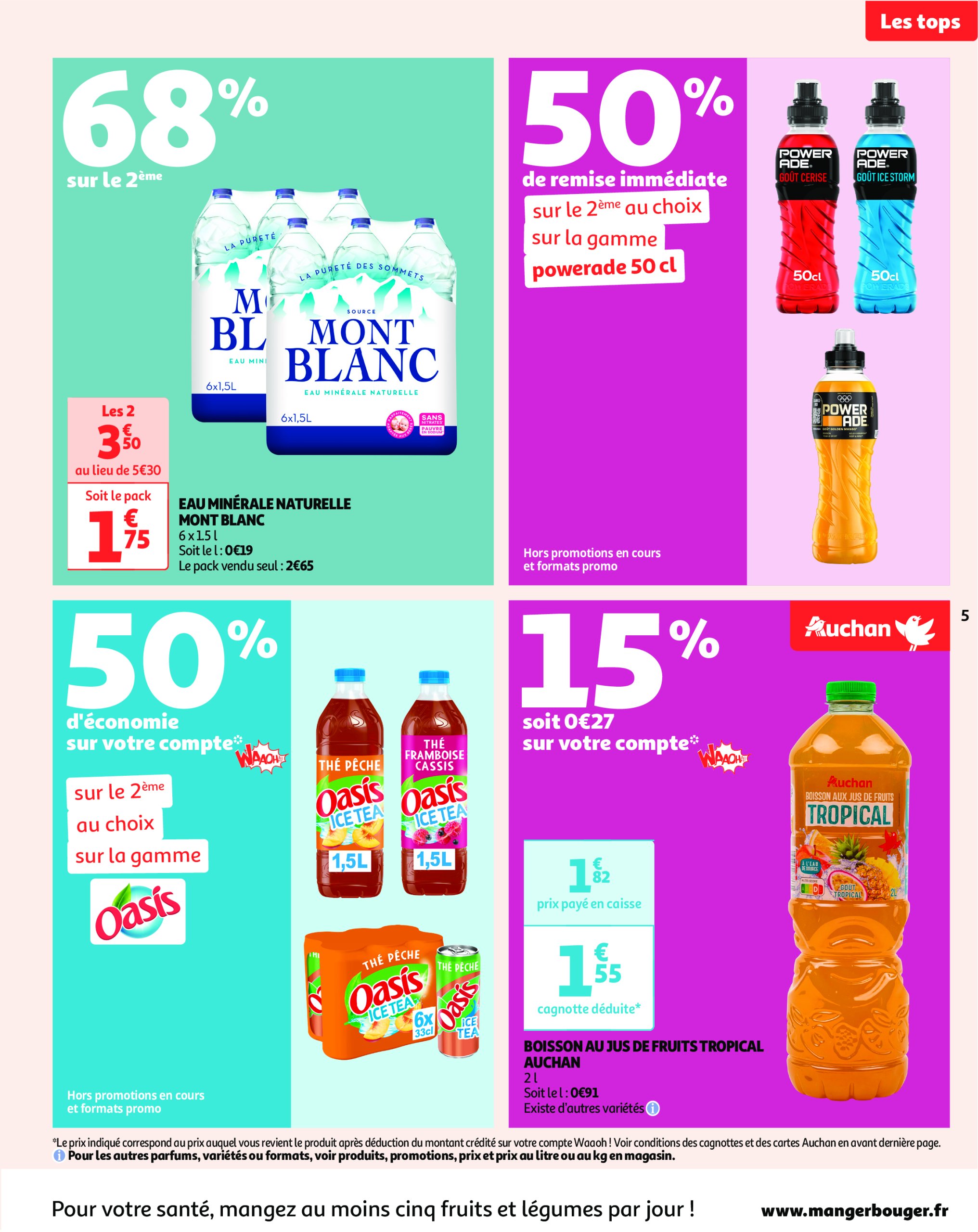 auchan - Catalogue Auchan - Des prix aussi bas, c'est le top valable dès 29/04 - 11/05 - page: 5 auchan - Catalogue Auchan - Des prix aussi bas, c'est le top valable dès 29/04 - 11/05 - page: 5