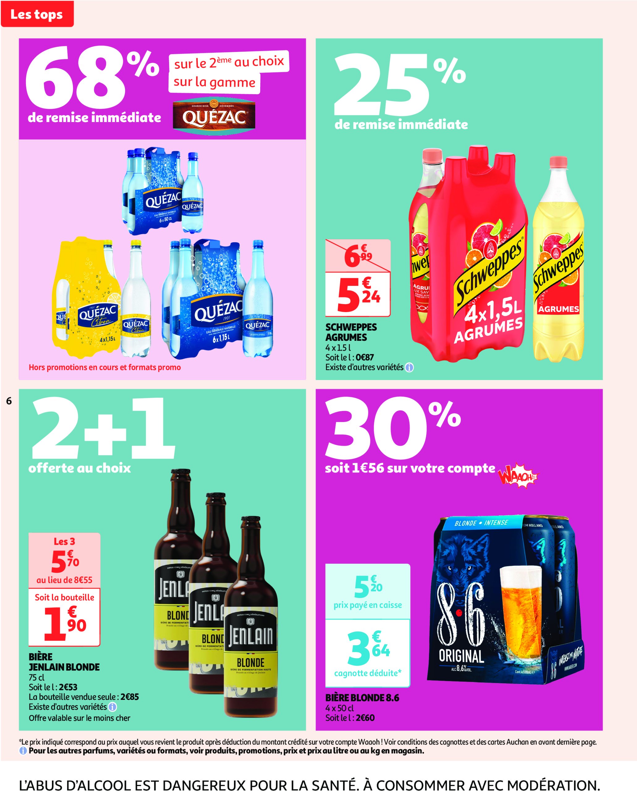 auchan - Catalogue Auchan - Des prix aussi bas, c'est le top valable dès 29/04 - 11/05 - page: 6 auchan - Catalogue Auchan - Des prix aussi bas, c'est le top valable dès 29/04 - 11/05 - page: 6