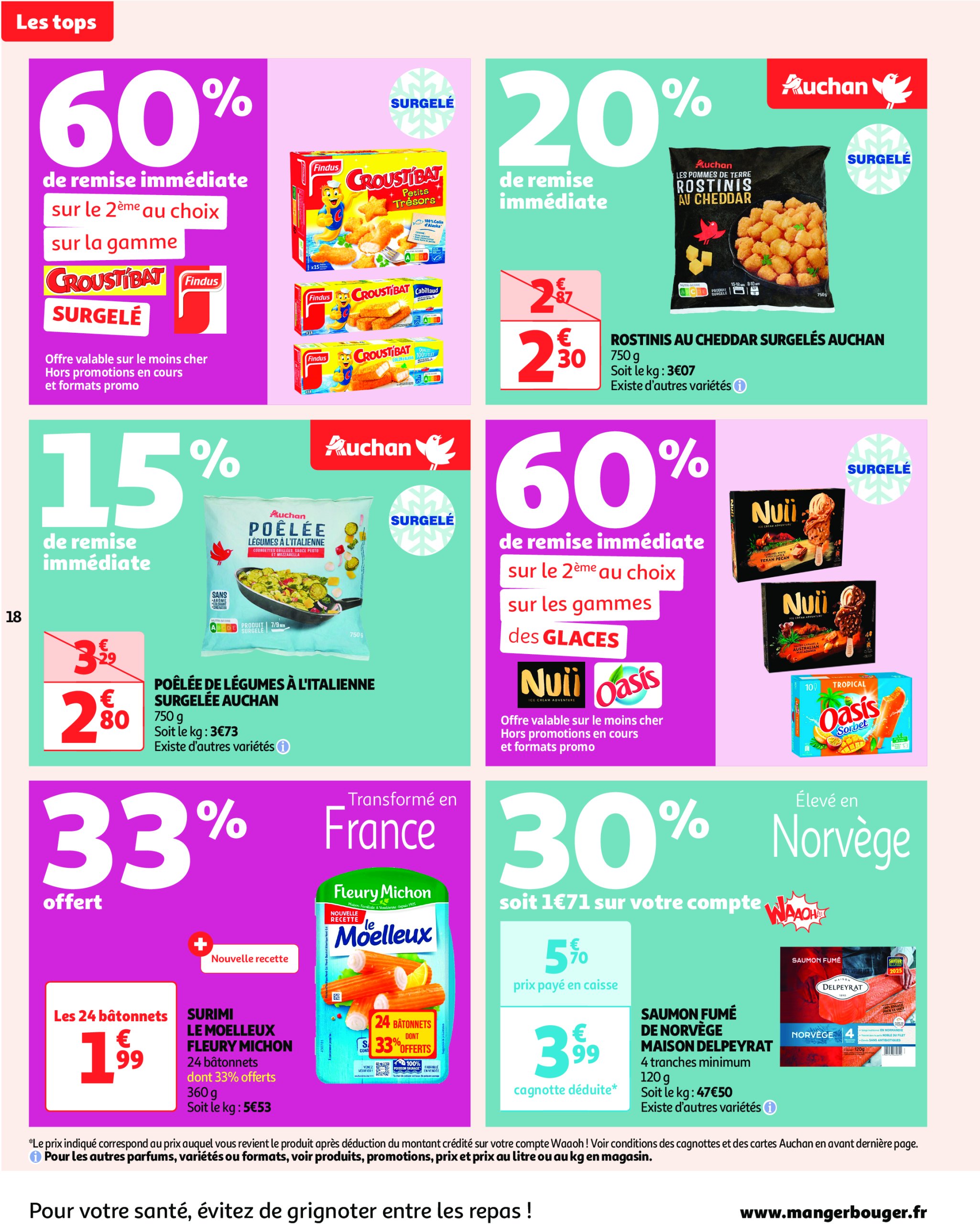 auchan - Catalogue Auchan - Des prix aussi bas, c'est le top valable dès 29/04 - 11/05 - page: 18 auchan - Catalogue Auchan - Des prix aussi bas, c'est le top valable dès 29/04 - 11/05 - page: 18