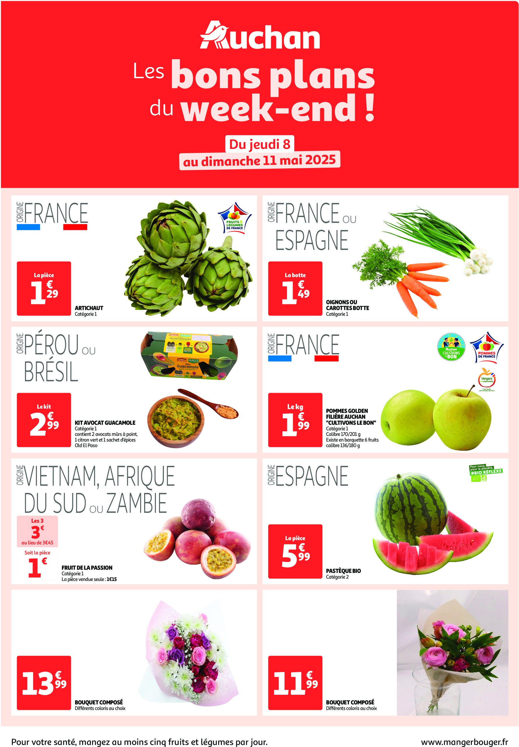 auchan - Catalogue Auchan - Les bons plans du week-end dans votre hyper ! valable dès 08/05 - 11/05