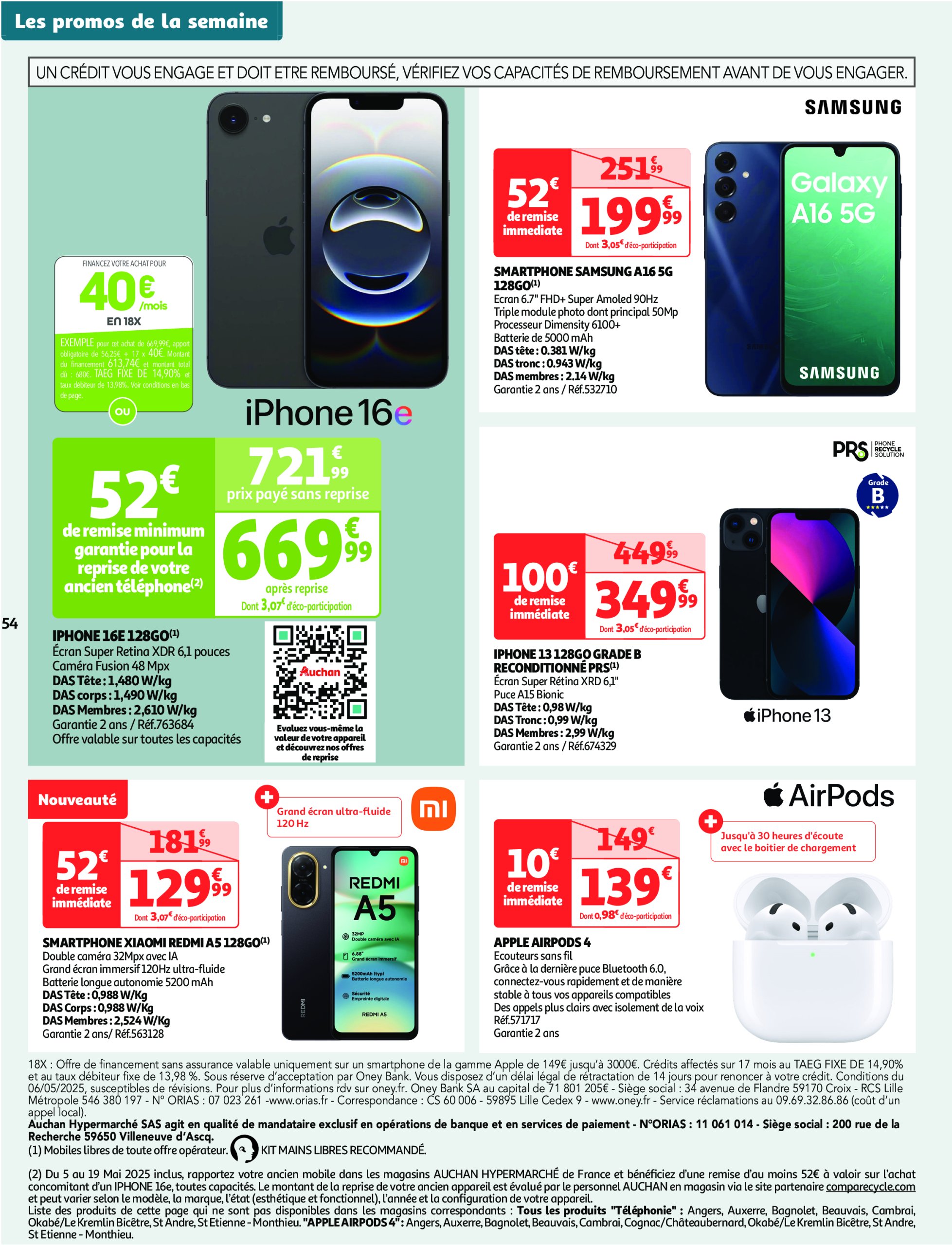 auchan - Catalogue Auchan - Retrouvez toutes nos offres printanière valable dès 06/05 - 18/05 - page: 54 auchan - Catalogue Auchan - Retrouvez toutes nos offres printanière valable dès 06/05 - 18/05 - page: 54