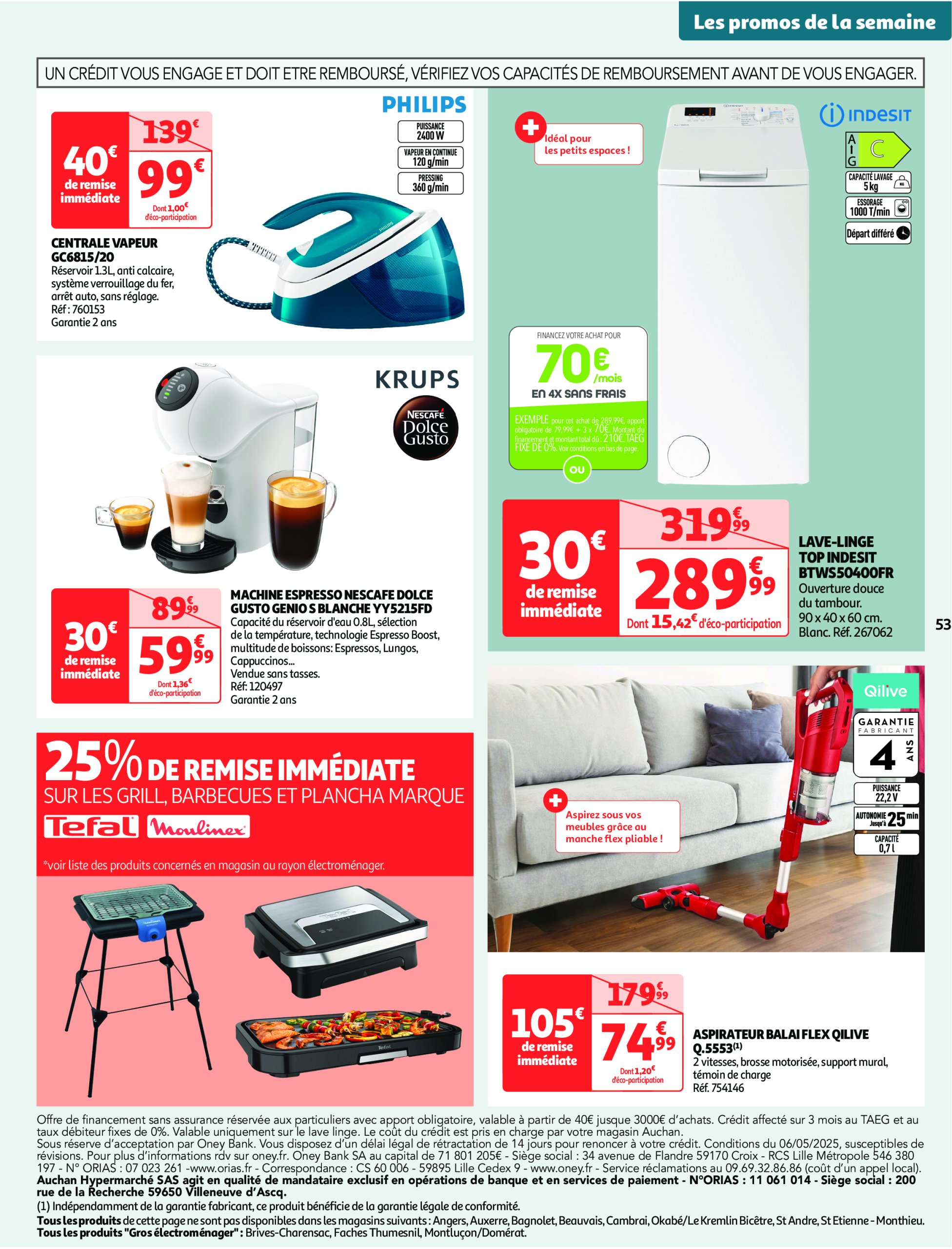 auchan - Catalogue Auchan - Retrouvez toutes nos offres printanière valable dès 06/05 - 18/05 - page: 53 auchan - Catalogue Auchan - Retrouvez toutes nos offres printanière valable dès 06/05 - 18/05 - page: 53