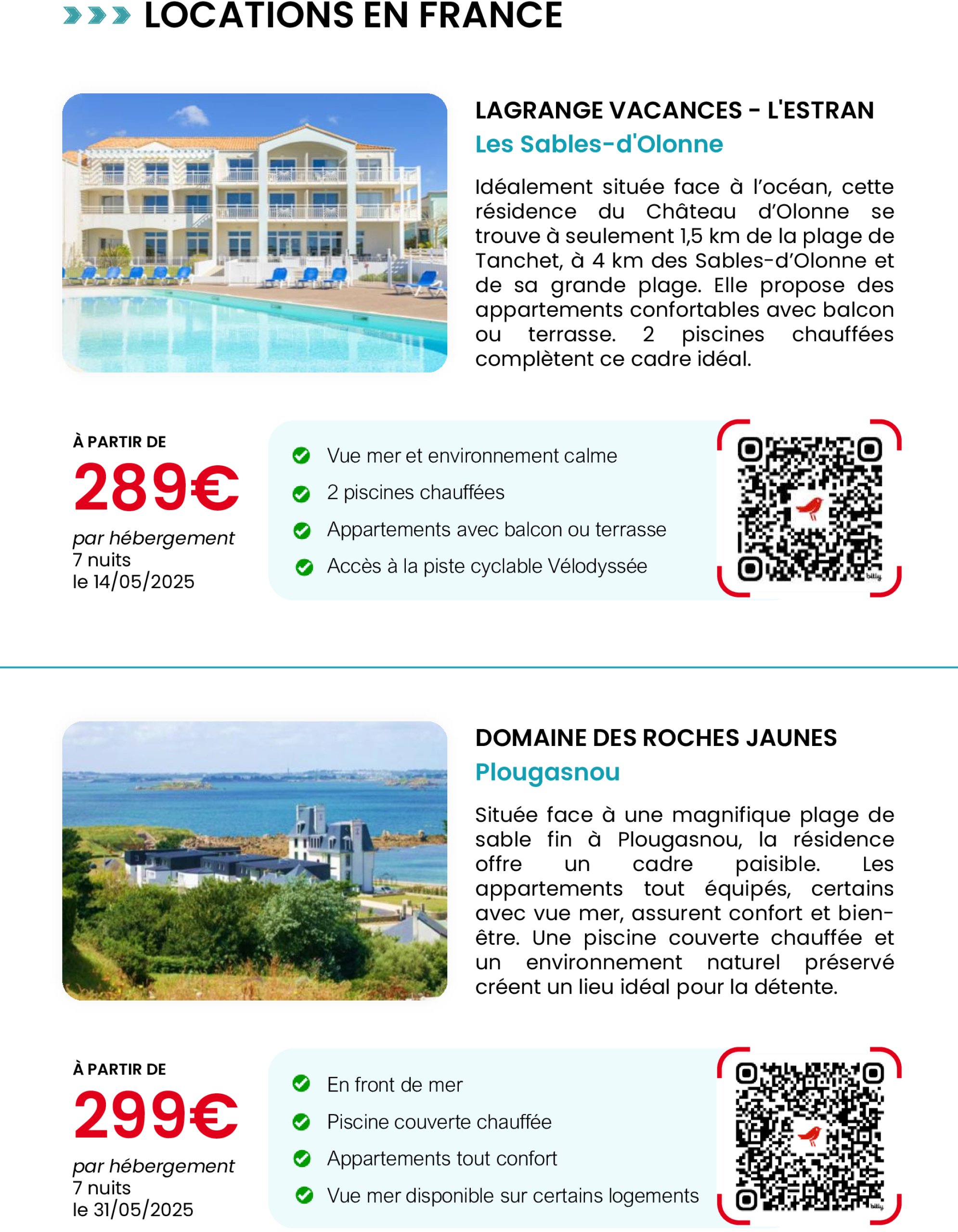 auchan - Catalogue Auchan voyages - Les bons plans voyages du moment ! valable dès 01/05 - 31/05 - page: 2