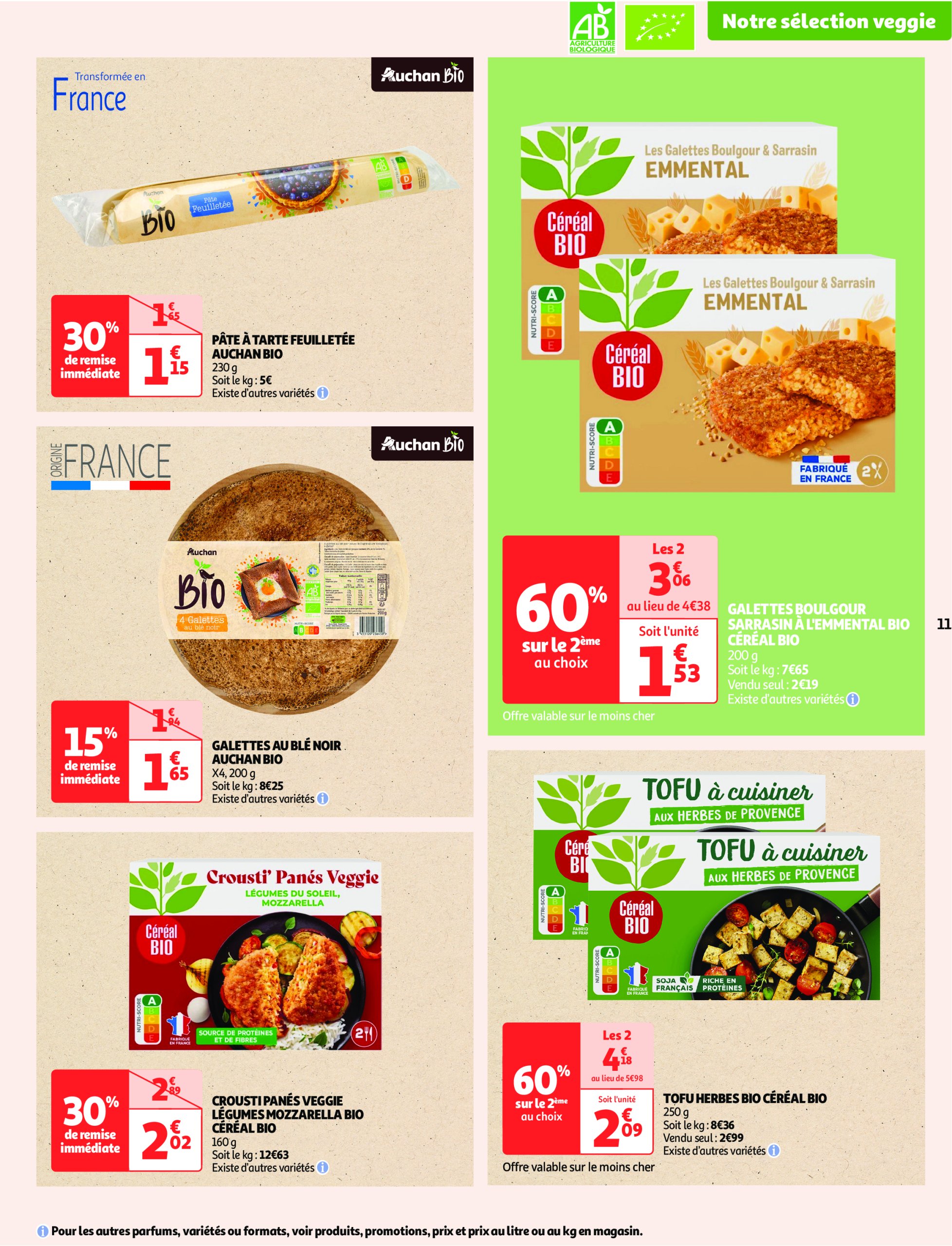auchan - Catalogue Auchan - Tout le bio à prix sain valable dès 13/05 - 25/05 - page: 11