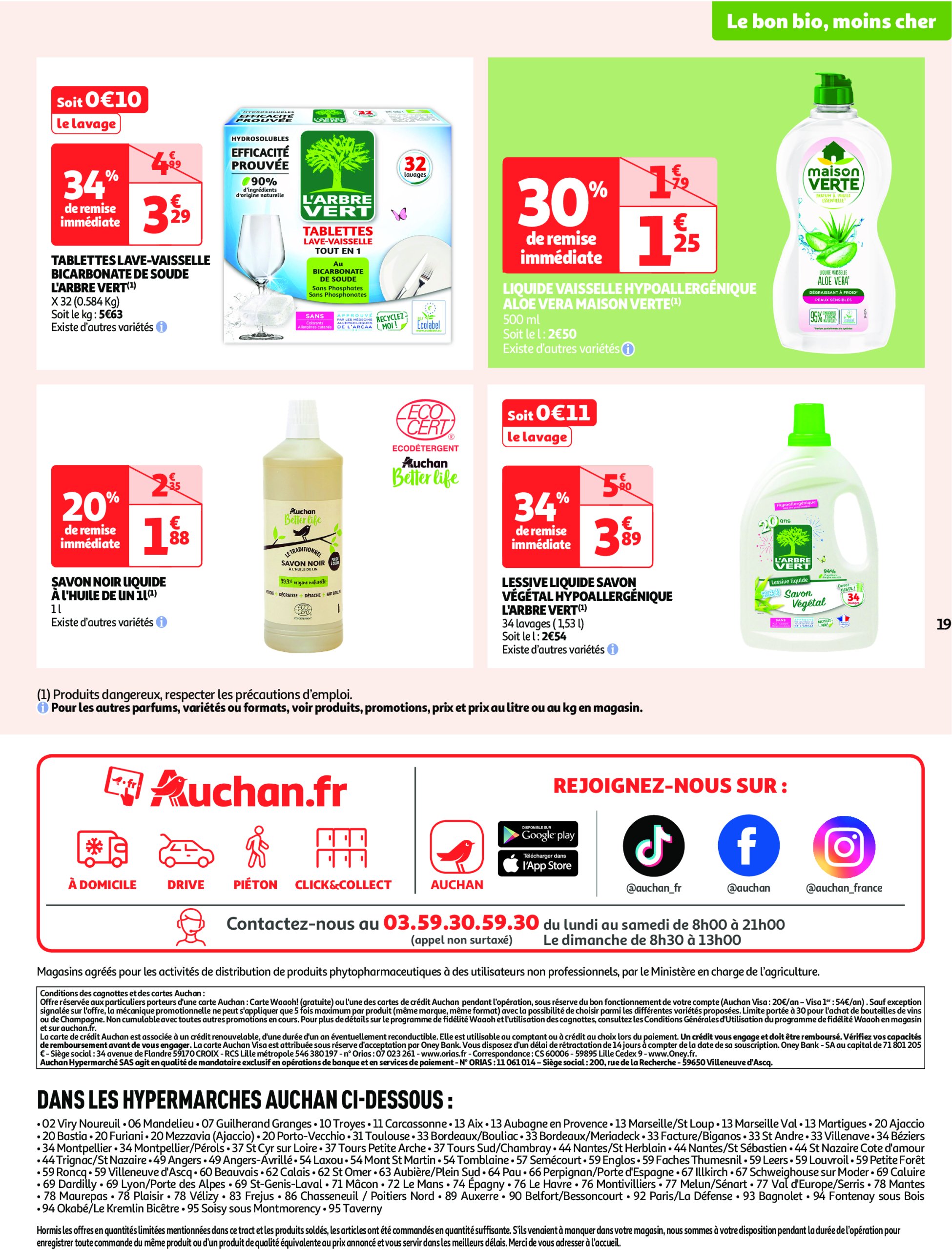auchan - Catalogue Auchan - Tout le bio à prix sain valable dès 13/05 - 25/05 - page: 19