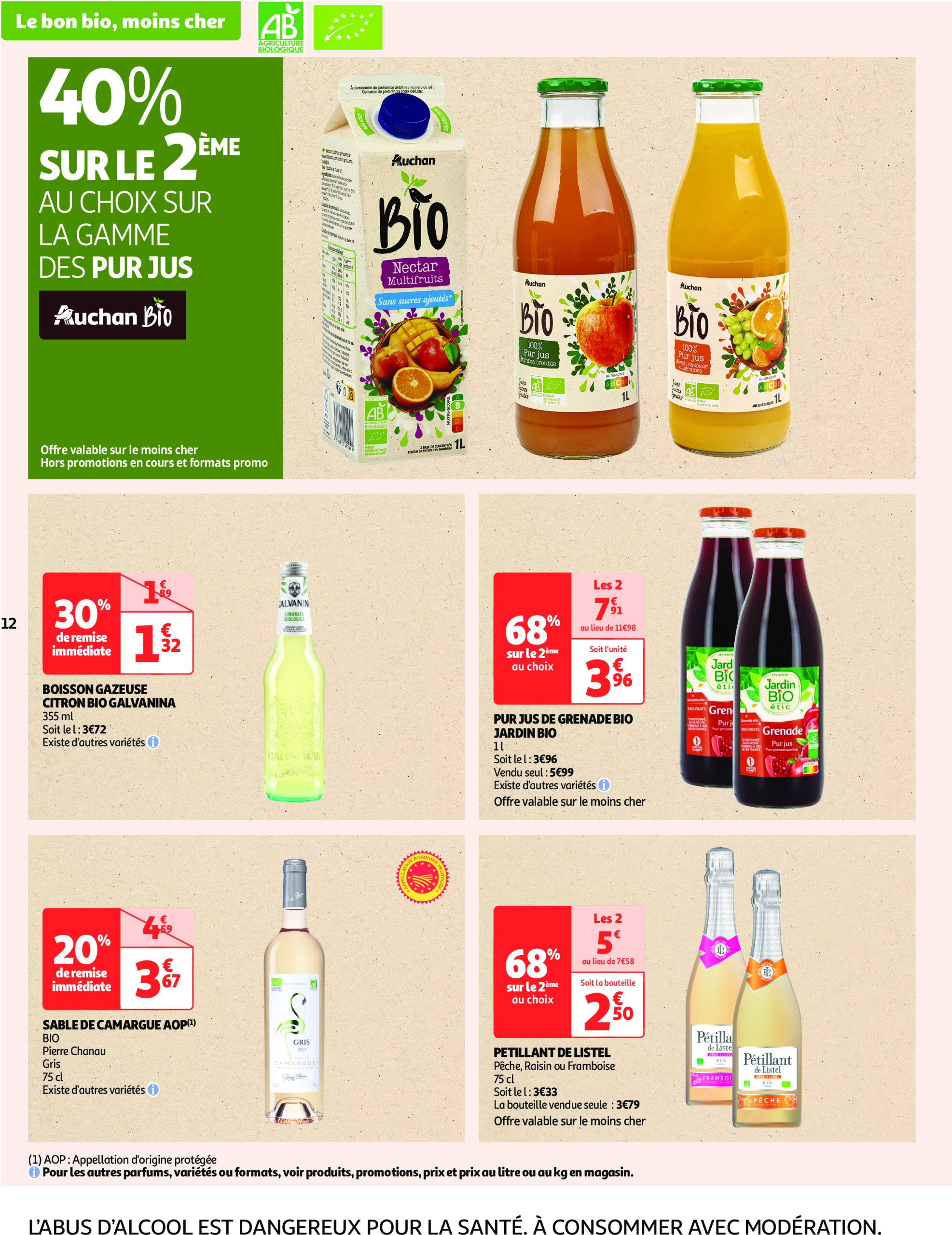 auchan - Catalogue Auchan - Tout le bio à prix sain valable dès 13/05 - 25/05 - page: 12