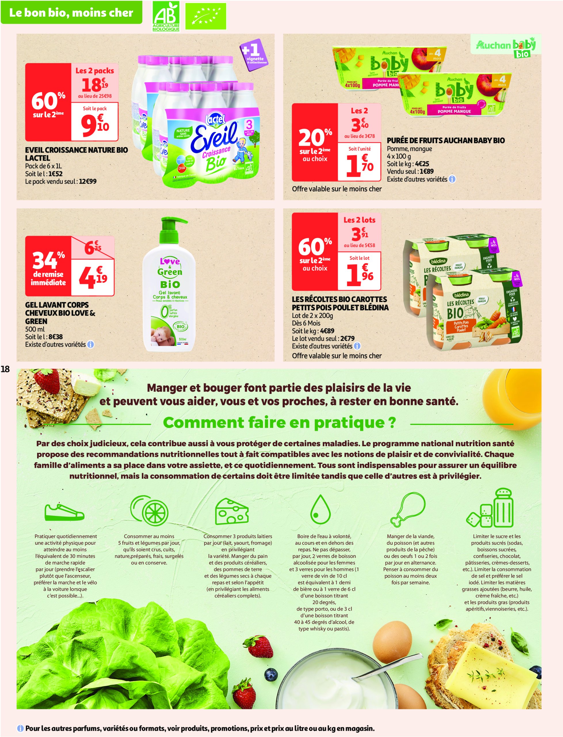 auchan - Catalogue Auchan - Tout le bio à prix sain valable dès 13/05 - 25/05 - page: 18