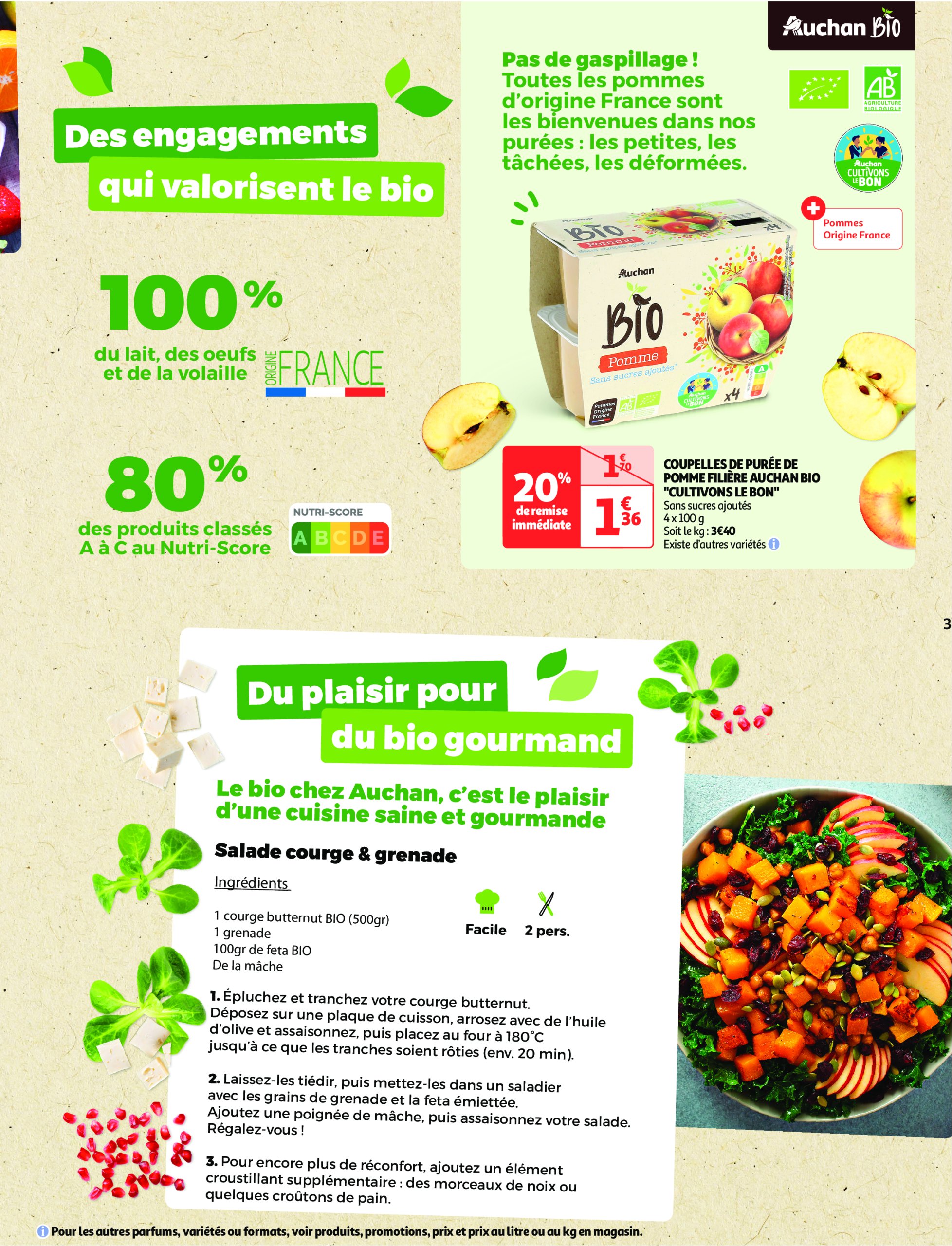 auchan - Catalogue Auchan - Tout le bio à prix sain valable dès 13/05 - 25/05 - page: 3