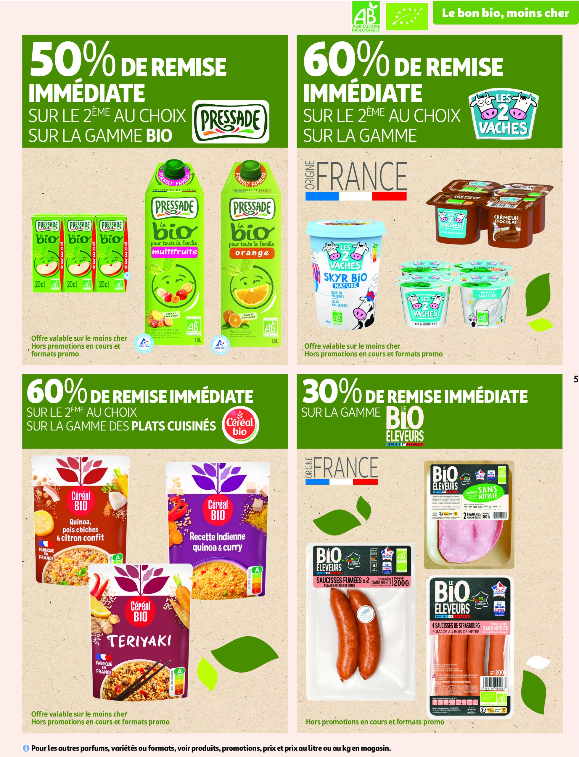 auchan - Catalogue Auchan - Tout le bio à prix sain valable dès 13/05 - 25/05 - page: 5