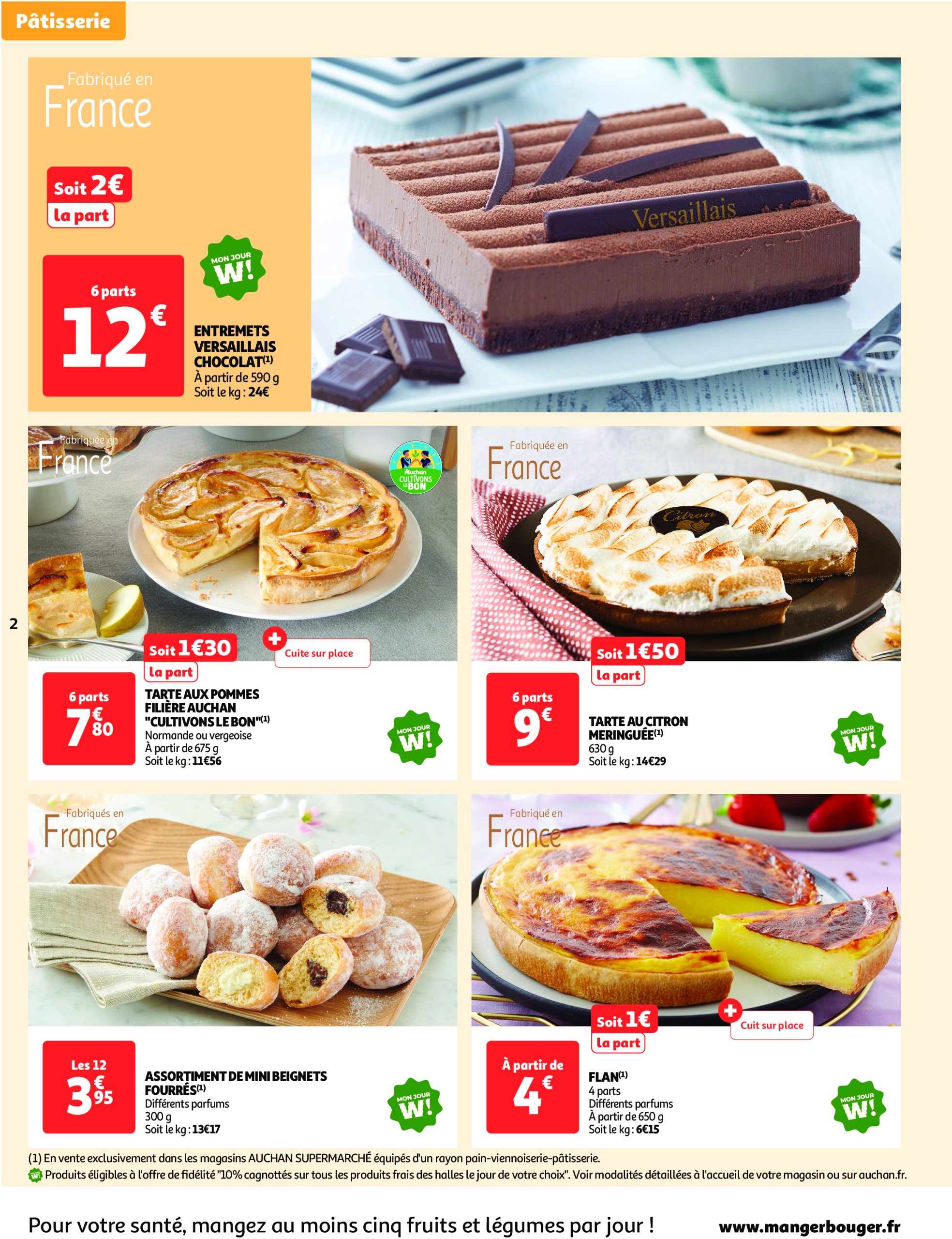auchan - Catalogue Auchan supermarché - Le frais, le bon moins cher valable dès 13/05 - 17/05 - page: 2