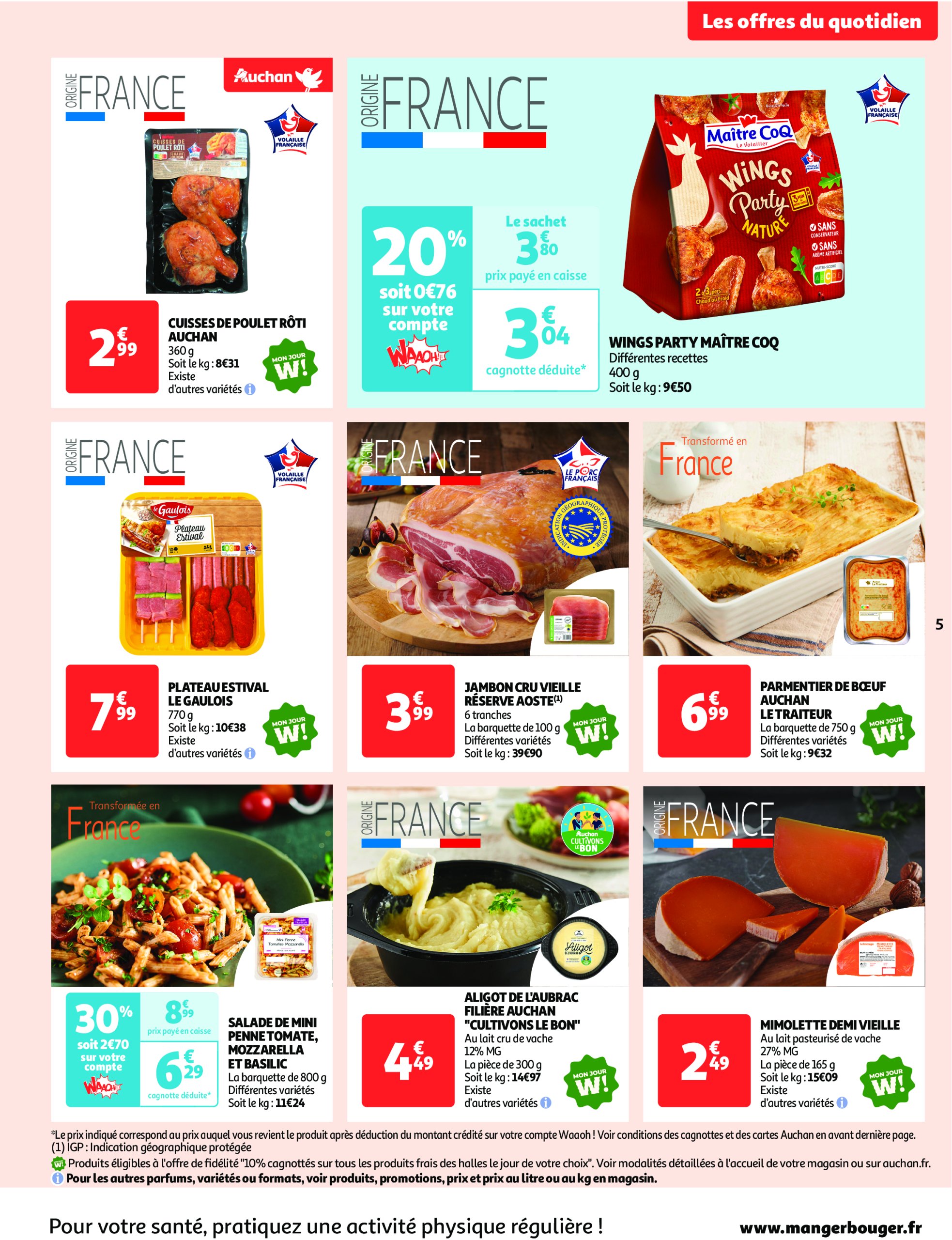 auchan - Catalogue Auchan supermarché - Le frais, le bon moins cher valable dès 13/05 - 17/05 - page: 5