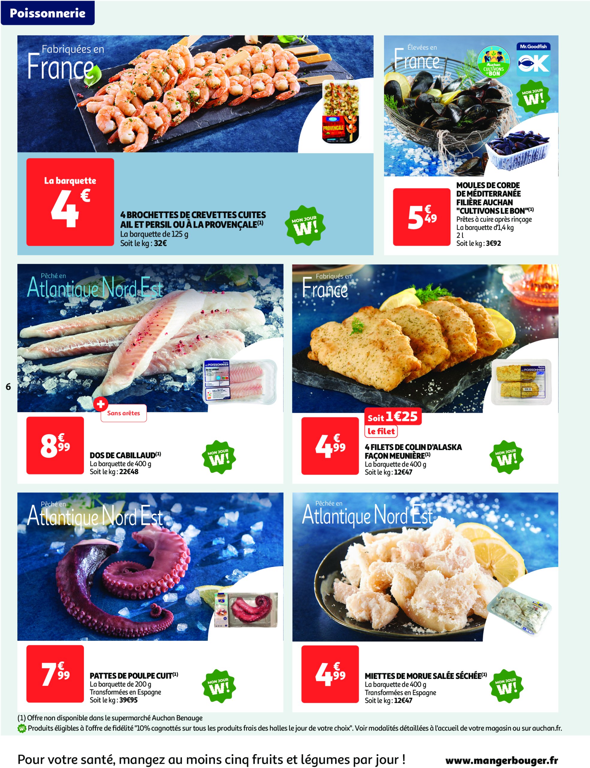 auchan - Catalogue Auchan supermarché - Le frais, le bon moins cher valable dès 13/05 - 17/05 - page: 6