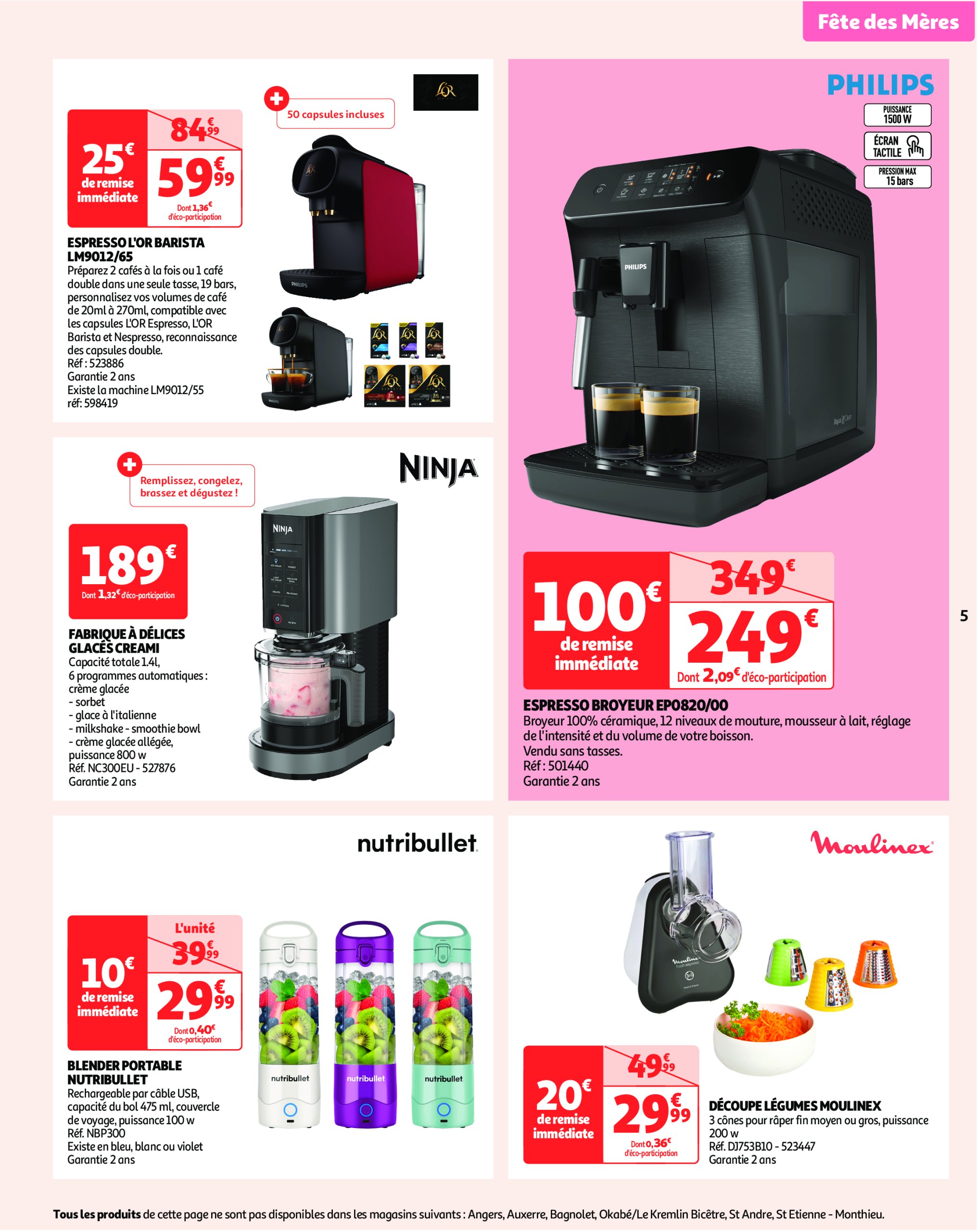 auchan - Catalogue Auchan - Fête des mères valable dès 13/05 - 25/05 - page: 5 auchan - Catalogue Auchan - Fête des mères valable dès 13/05 - 25/05 - page: 5