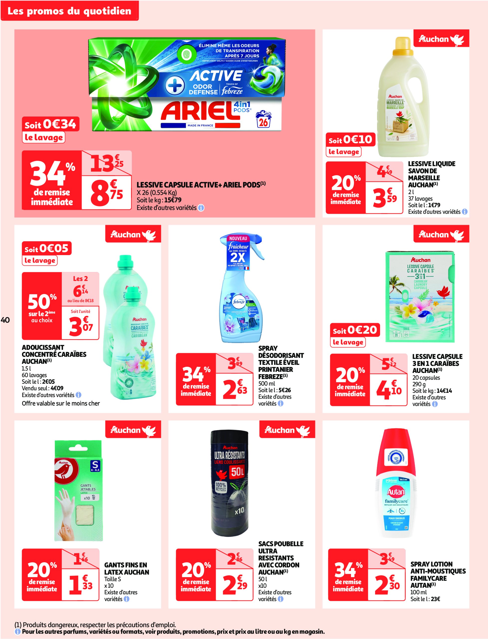 auchan - Catalogue Auchan - Fête des mères valable dès 20/05 - 01/06 - page: 40 auchan - Catalogue Auchan - Fête des mères valable dès 20/05 - 01/06 - page: 40