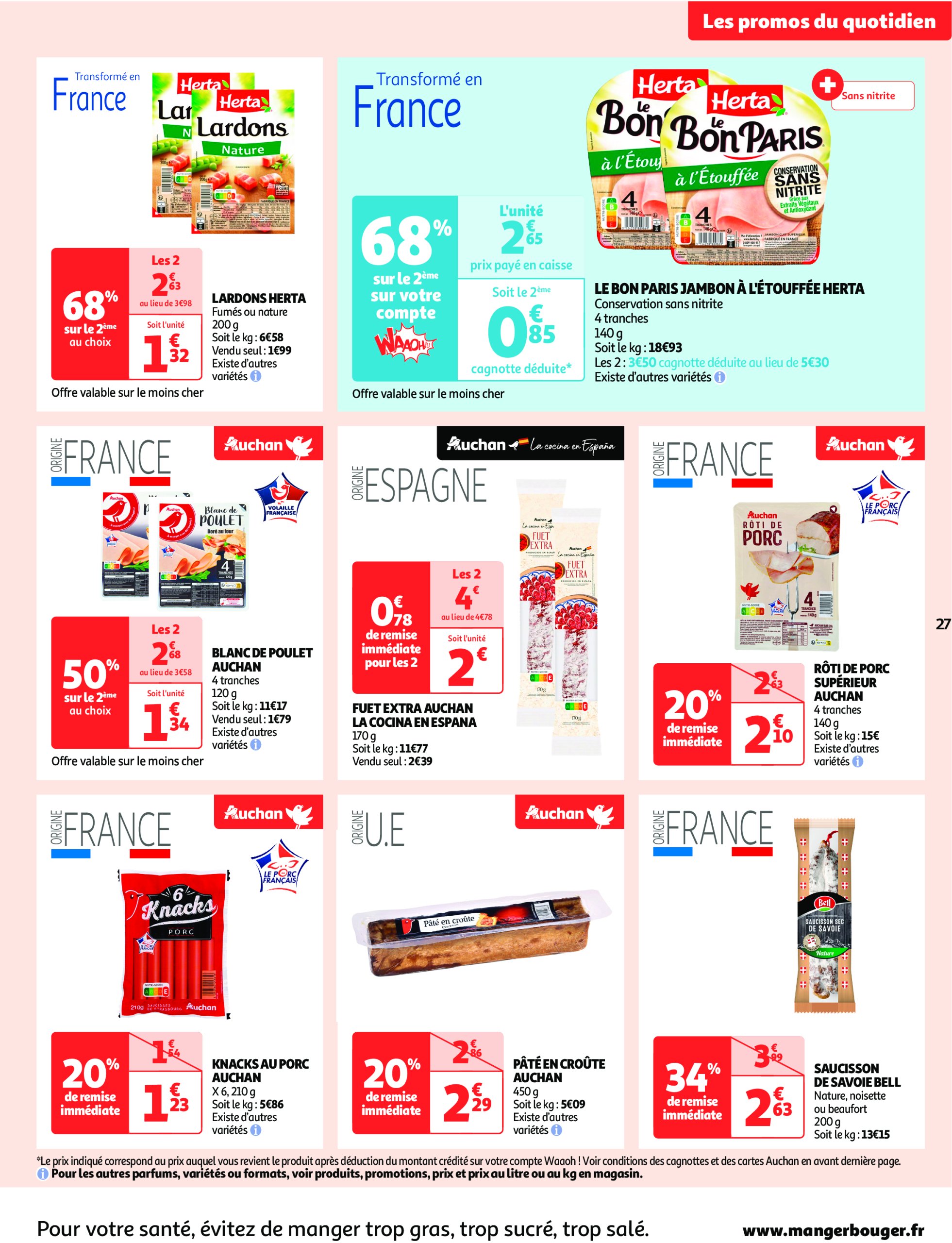 auchan - Catalogue Auchan - Fête des mères valable dès 20/05 - 01/06 - page: 27 auchan - Catalogue Auchan - Fête des mères valable dès 20/05 - 01/06 - page: 27