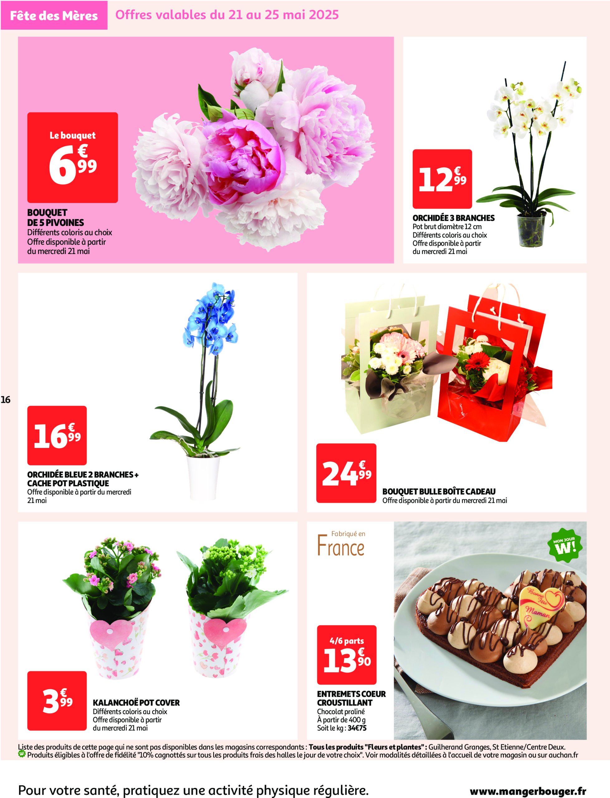 auchan - Catalogue Auchan - Fête des mères valable dès 20/05 - 01/06 - page: 16 auchan - Catalogue Auchan - Fête des mères valable dès 20/05 - 01/06 - page: 16