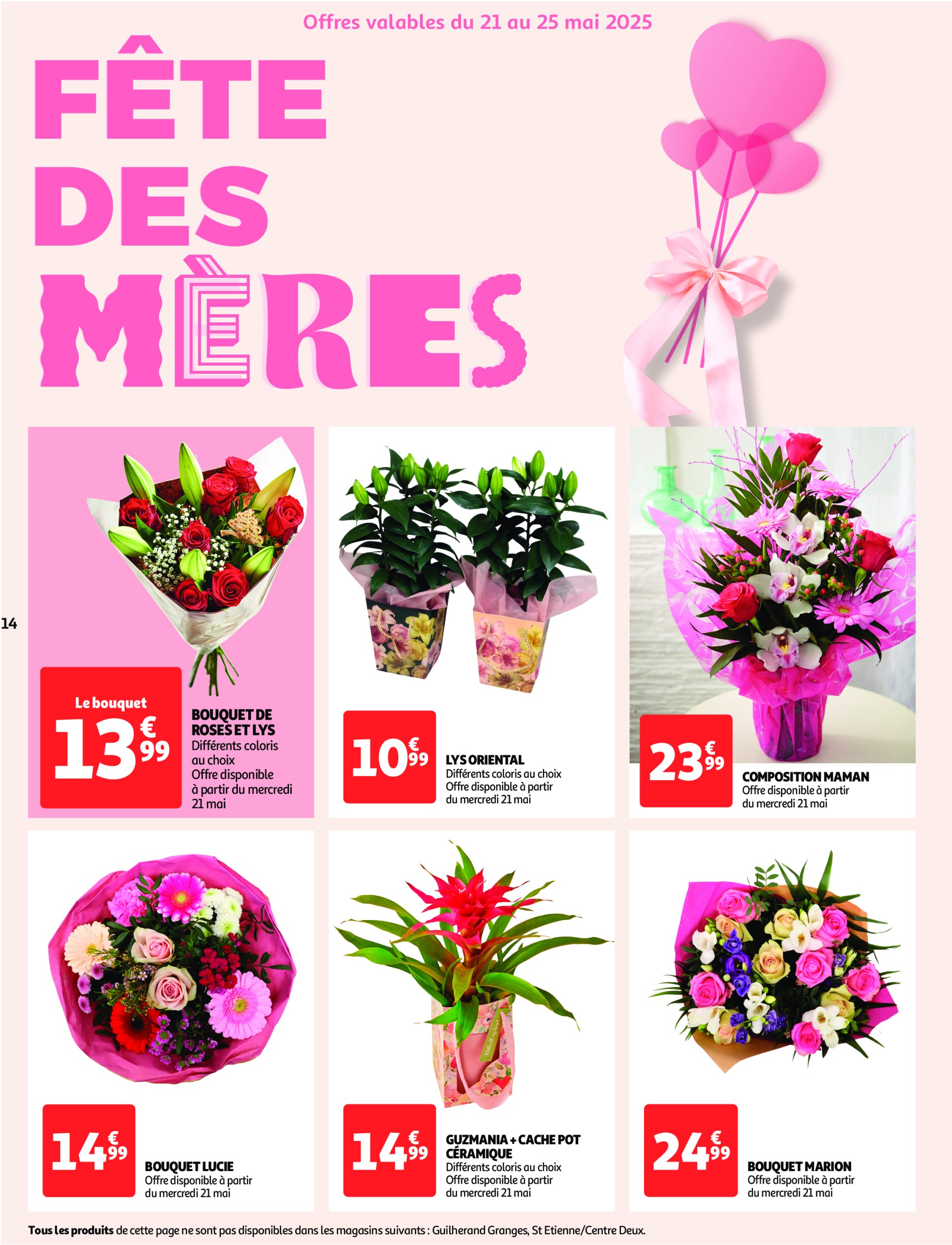 auchan - Catalogue Auchan - Fête des mères valable dès 20/05 - 01/06 - page: 14 auchan - Catalogue Auchan - Fête des mères valable dès 20/05 - 01/06 - page: 14