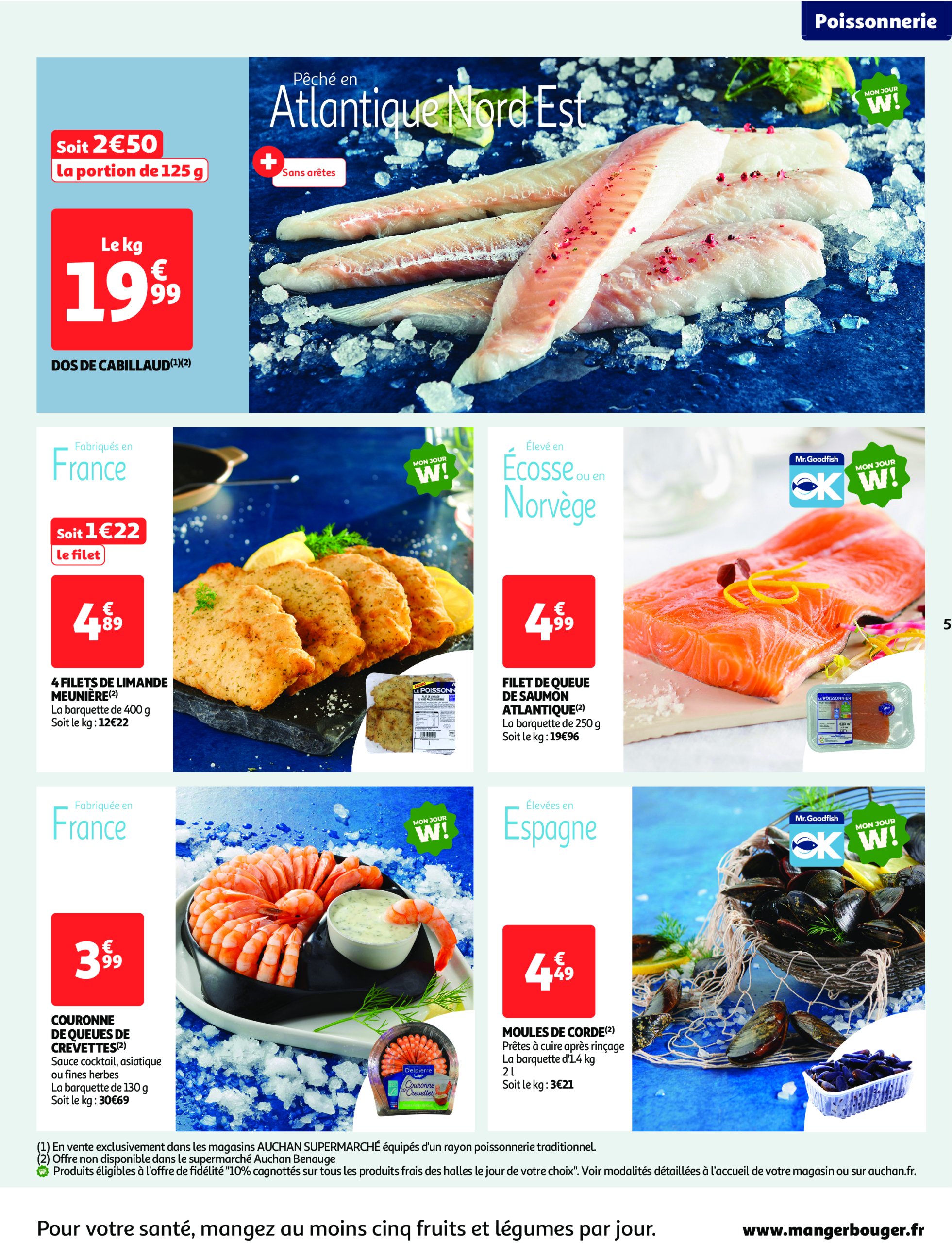 auchan - Catalogue Auchan supermarché - Les prix bas qui font du bien au quotidien valable dès 27/05 - 31/05 - page: 5