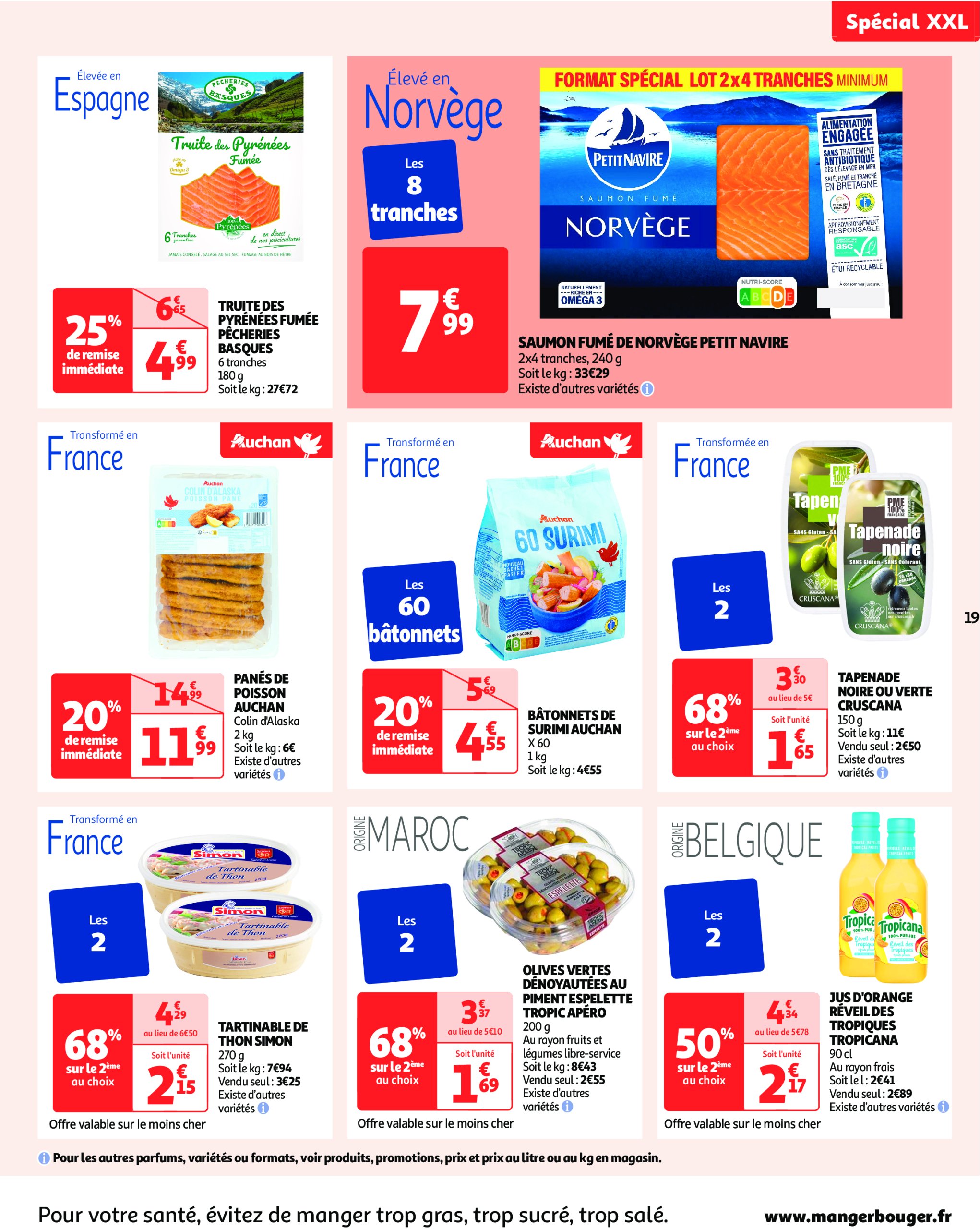 auchan - Catalogue Auchan - XXL : En gros, vous êtes toujours gagnant valable dès 27/05 - 09/06 - page: 19 auchan - Catalogue Auchan - XXL : En gros, vous êtes toujours gagnant valable dès 27/05 - 09/06 - page: 19