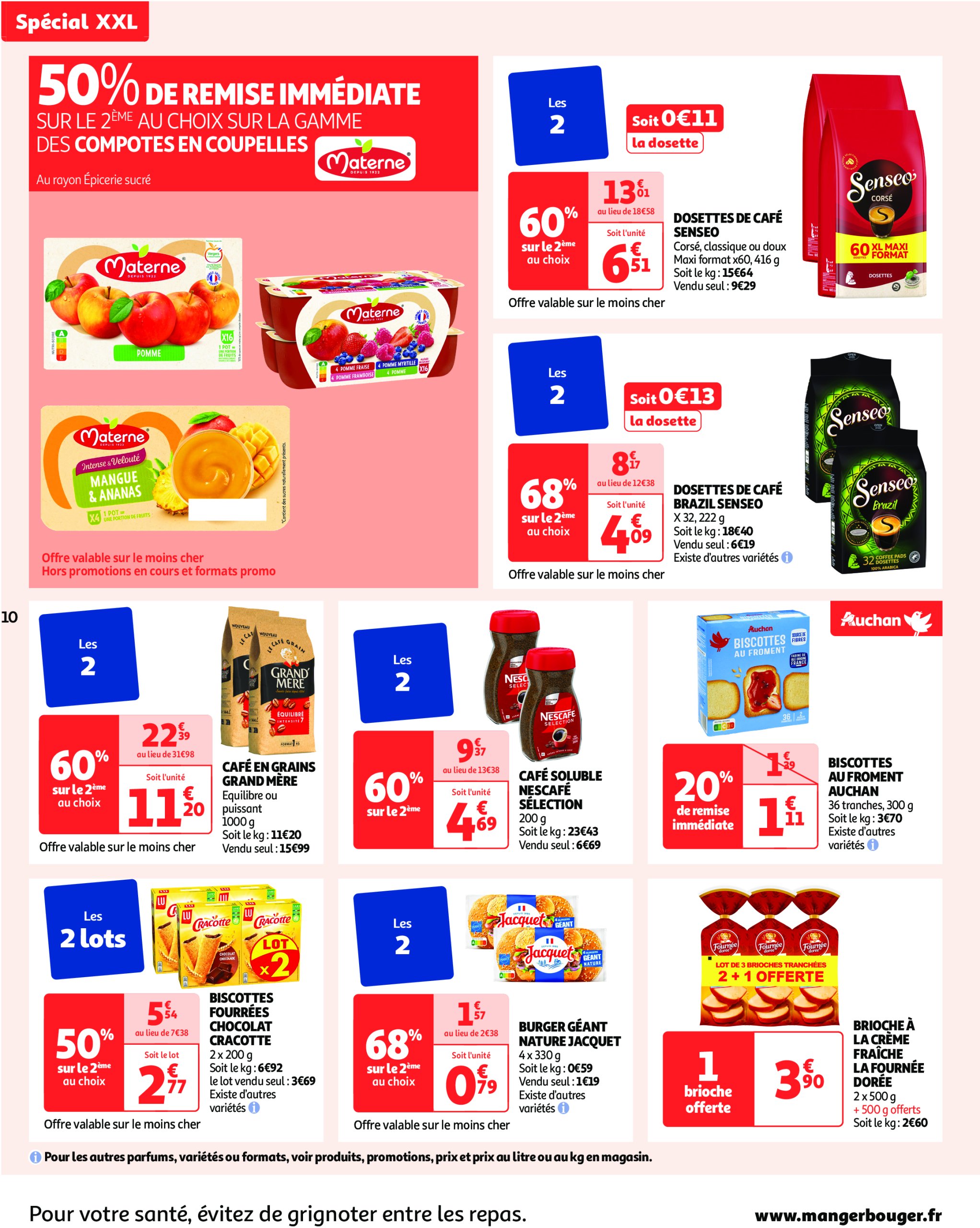 auchan - Catalogue Auchan - XXL : En gros, vous êtes toujours gagnant valable dès 27/05 - 09/06 - page: 10 auchan - Catalogue Auchan - XXL : En gros, vous êtes toujours gagnant valable dès 27/05 - 09/06 - page: 10