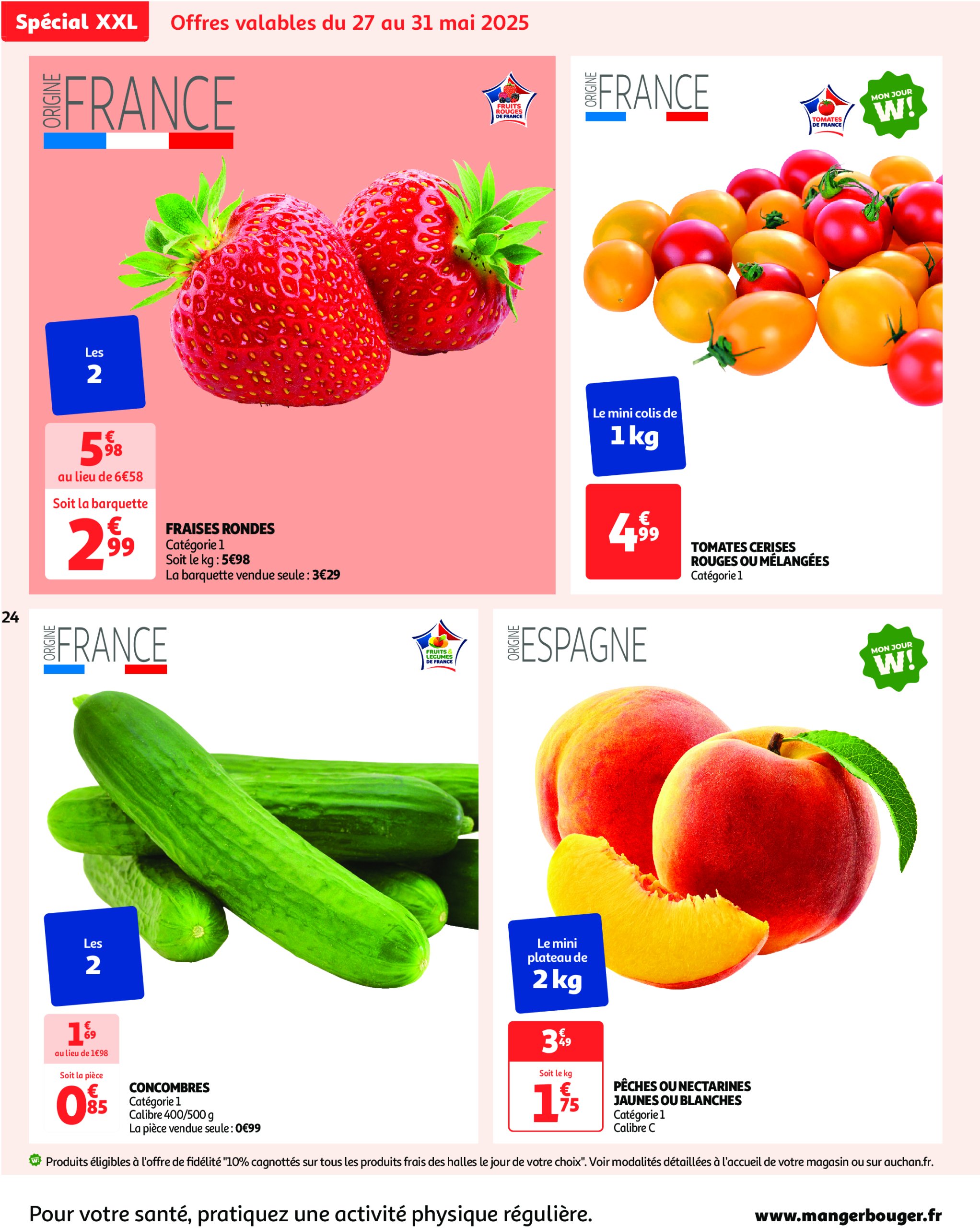 auchan - Catalogue Auchan - XXL : En gros, vous êtes toujours gagnant valable dès 27/05 - 09/06 - page: 24 auchan - Catalogue Auchan - XXL : En gros, vous êtes toujours gagnant valable dès 27/05 - 09/06 - page: 24