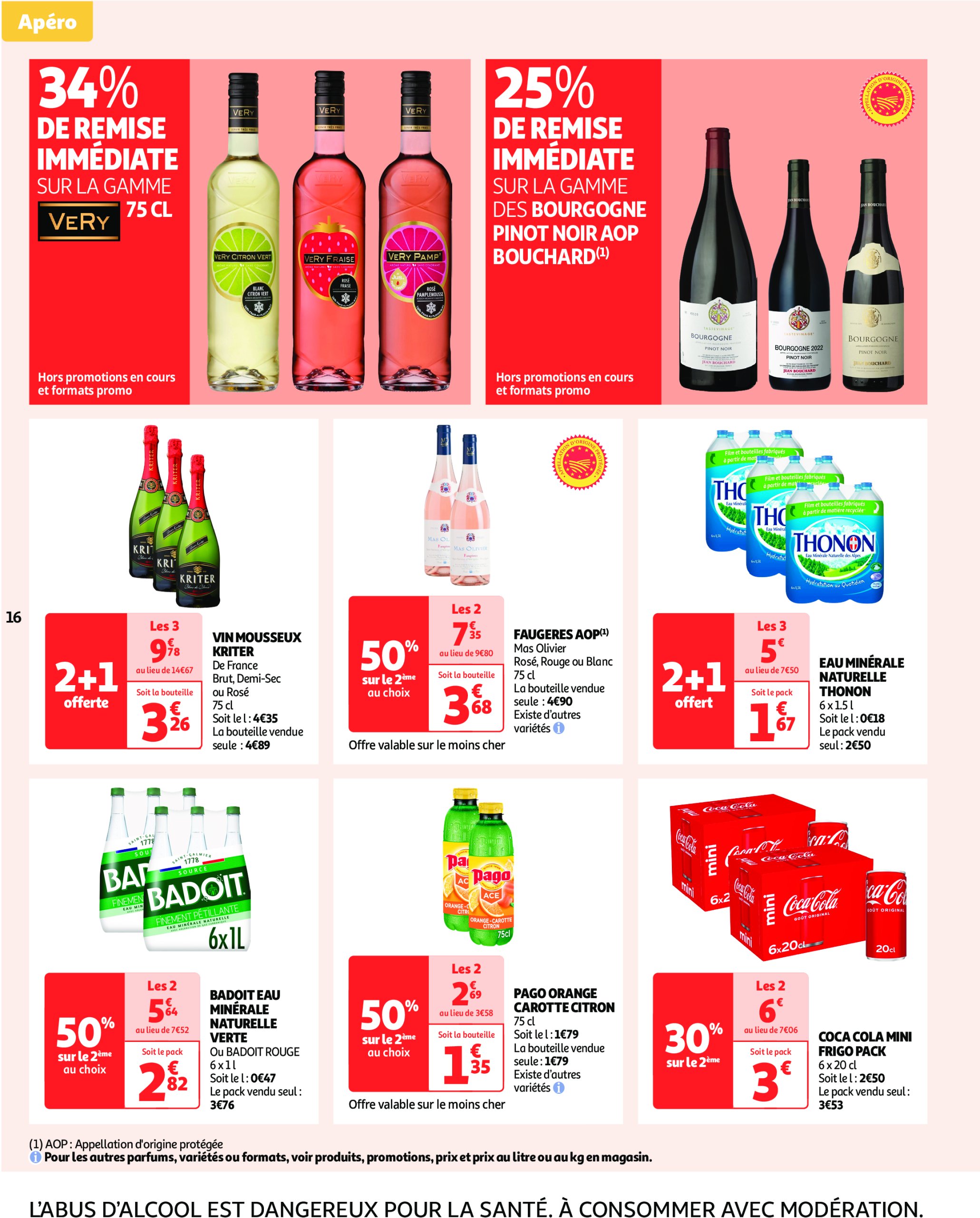 auchan - Catalogue Auchan - L'apéro, ça n'a pas de prix. Ou un tout petit. valable du 10/06 au 22/06 - page: 16 auchan - Catalogue Auchan - L'apéro, ça n'a pas de prix. Ou un tout petit. valable du 10/06 au 22/06 - page: 16