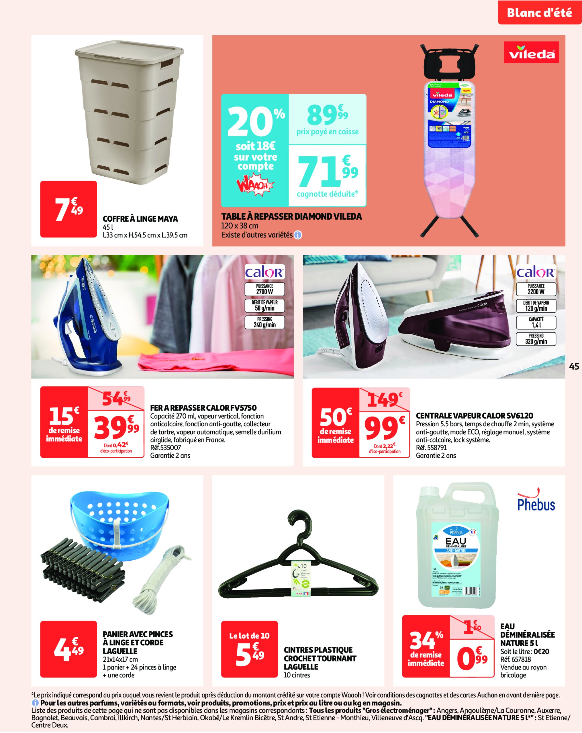 auchan - Catalogue Auchan - L'apéro, ça n'a pas de prix. Ou un tout petit. valable du 10/06 au 22/06 - page: 45 auchan - Catalogue Auchan - L'apéro, ça n'a pas de prix. Ou un tout petit. valable du 10/06 au 22/06 - page: 45
