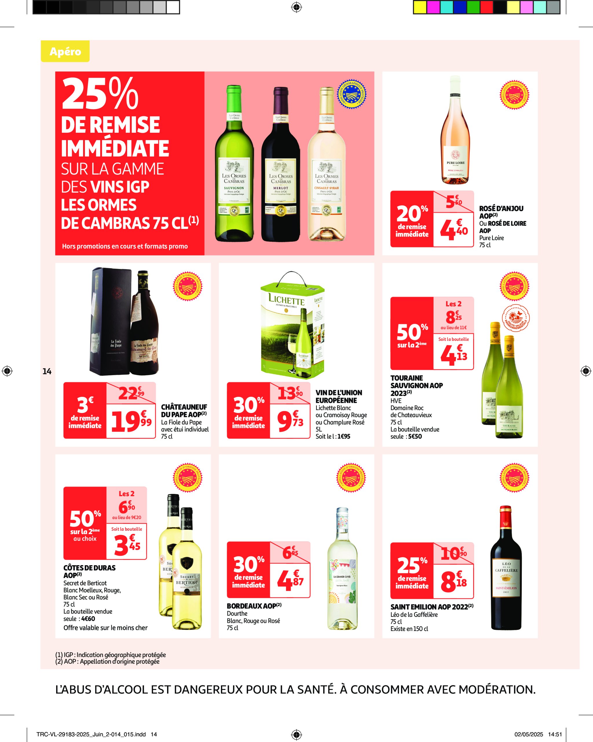 auchan - Catalogue Auchan - L'apéro, ça n'a pas de prix. Ou un tout petit. valable du 10/06 au 22/06 - page: 14 auchan - Catalogue Auchan - L'apéro, ça n'a pas de prix. Ou un tout petit. valable du 10/06 au 22/06 - page: 14