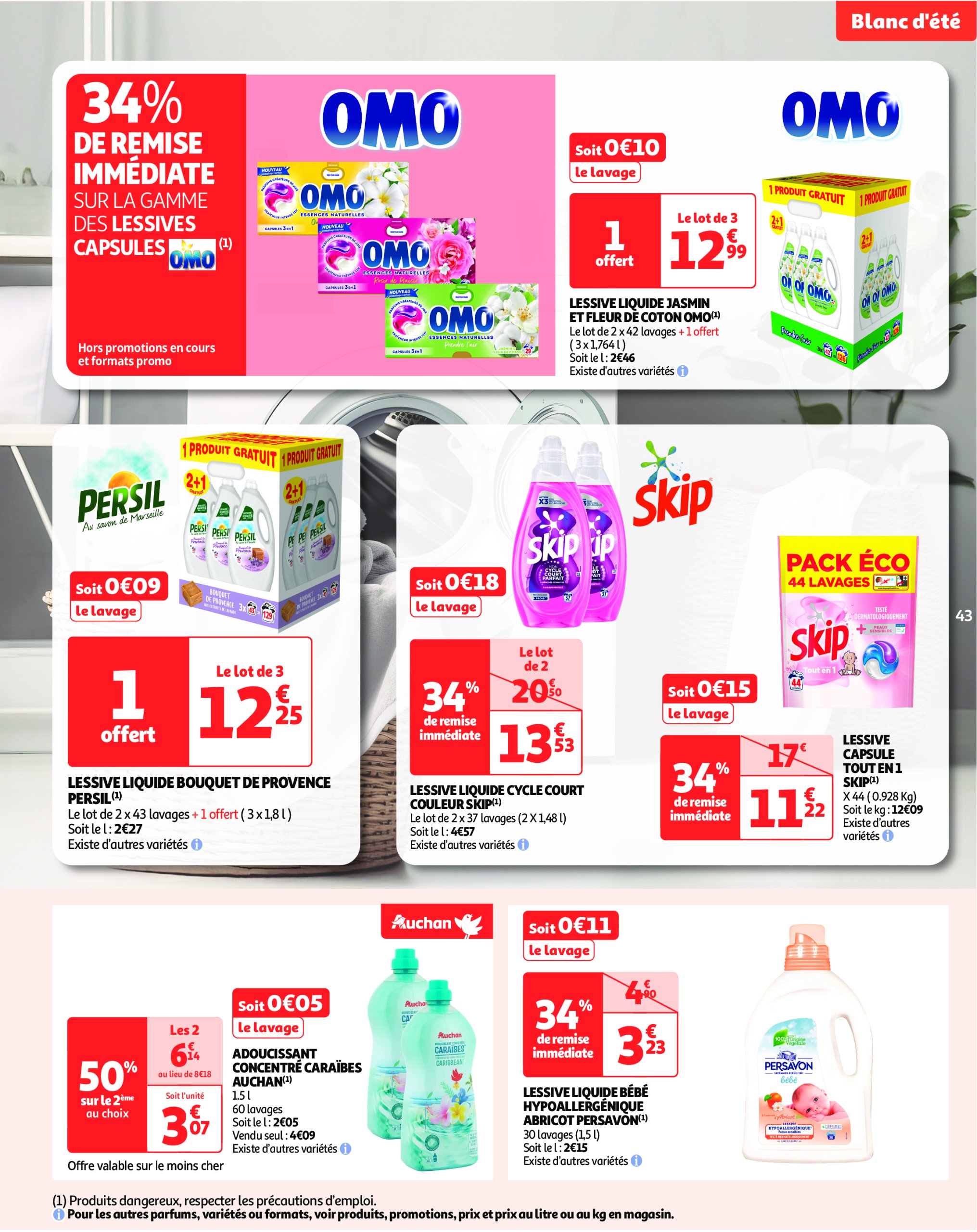 auchan - Catalogue Auchan - L'apéro, ça n'a pas de prix. Ou un tout petit. valable du 10/06 au 22/06 - page: 43 auchan - Catalogue Auchan - L'apéro, ça n'a pas de prix. Ou un tout petit. valable du 10/06 au 22/06 - page: 43