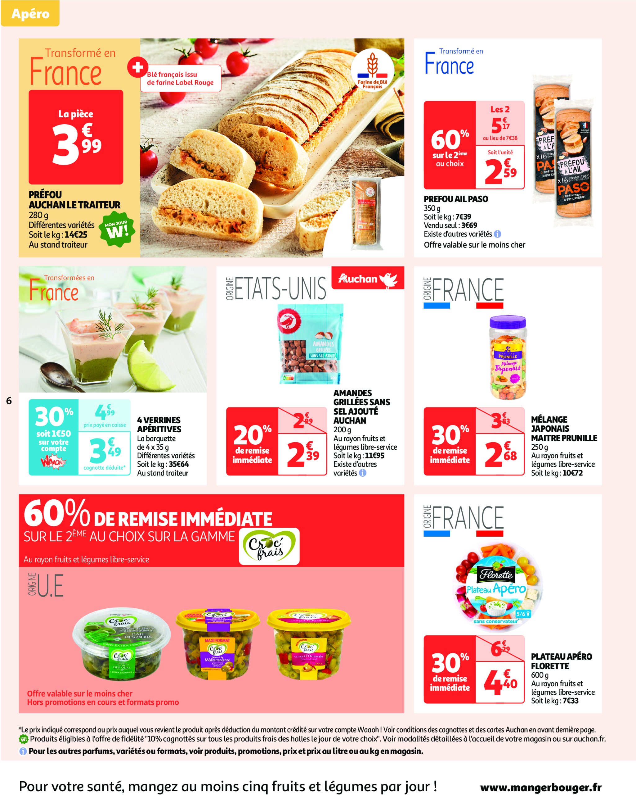 auchan - Catalogue Auchan - L'apéro, ça n'a pas de prix. Ou un tout petit. valable du 10/06 au 22/06 - page: 6 auchan - Catalogue Auchan - L'apéro, ça n'a pas de prix. Ou un tout petit. valable du 10/06 au 22/06 - page: 6