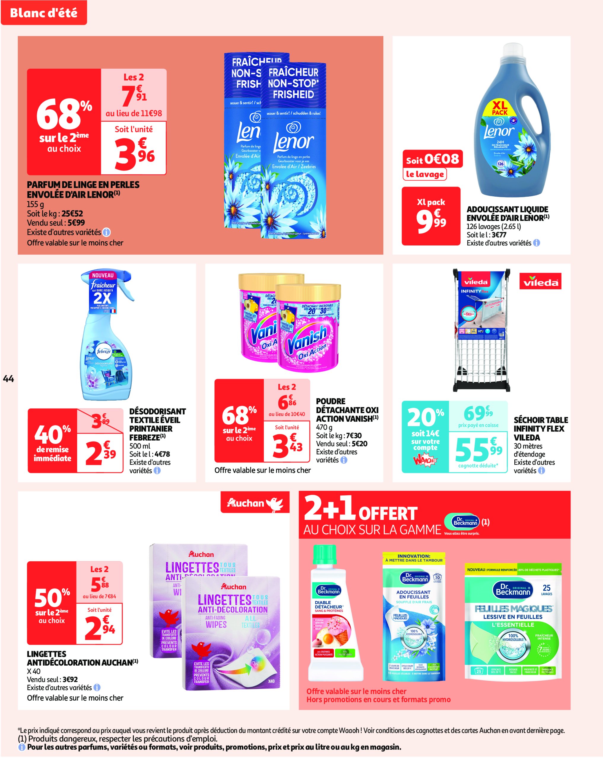 auchan - Catalogue Auchan - L'apéro, ça n'a pas de prix. Ou un tout petit. valable du 10/06 au 22/06 - page: 44 auchan - Catalogue Auchan - L'apéro, ça n'a pas de prix. Ou un tout petit. valable du 10/06 au 22/06 - page: 44