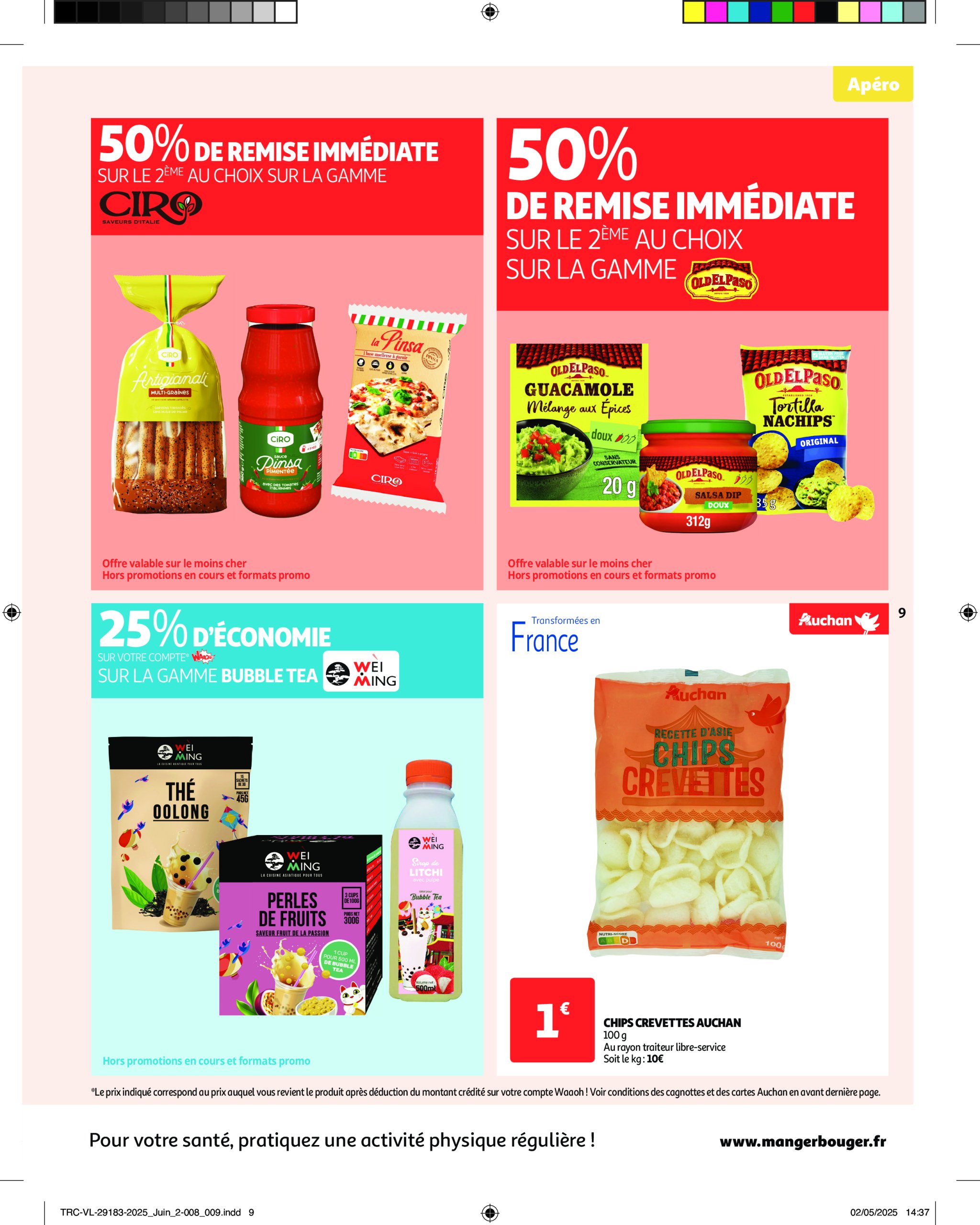 auchan - Catalogue Auchan - L'apéro, ça n'a pas de prix. Ou un tout petit. valable du 10/06 au 22/06 - page: 9 auchan - Catalogue Auchan - L'apéro, ça n'a pas de prix. Ou un tout petit. valable du 10/06 au 22/06 - page: 9