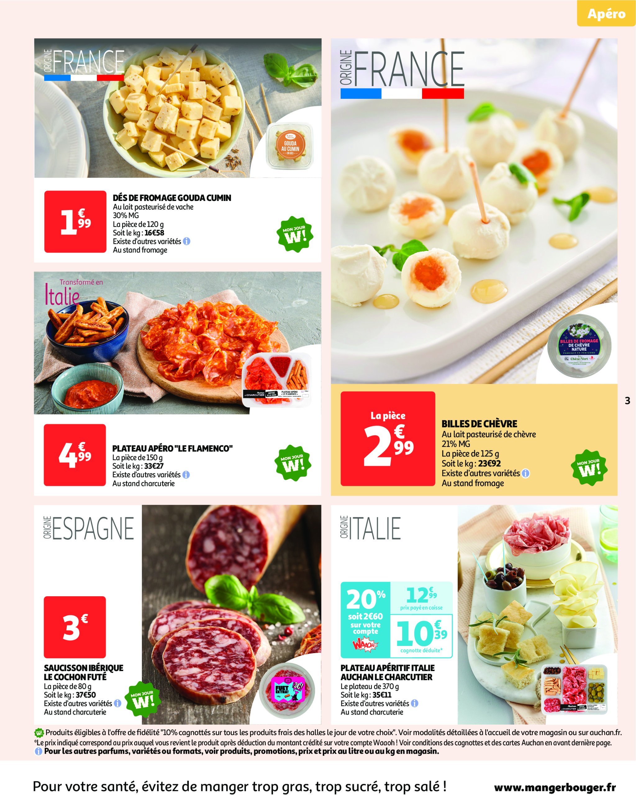 auchan - Catalogue Auchan - L'apéro, ça n'a pas de prix. Ou un tout petit. valable du 10/06 au 22/06 - page: 3 auchan - Catalogue Auchan - L'apéro, ça n'a pas de prix. Ou un tout petit. valable du 10/06 au 22/06 - page: 3
