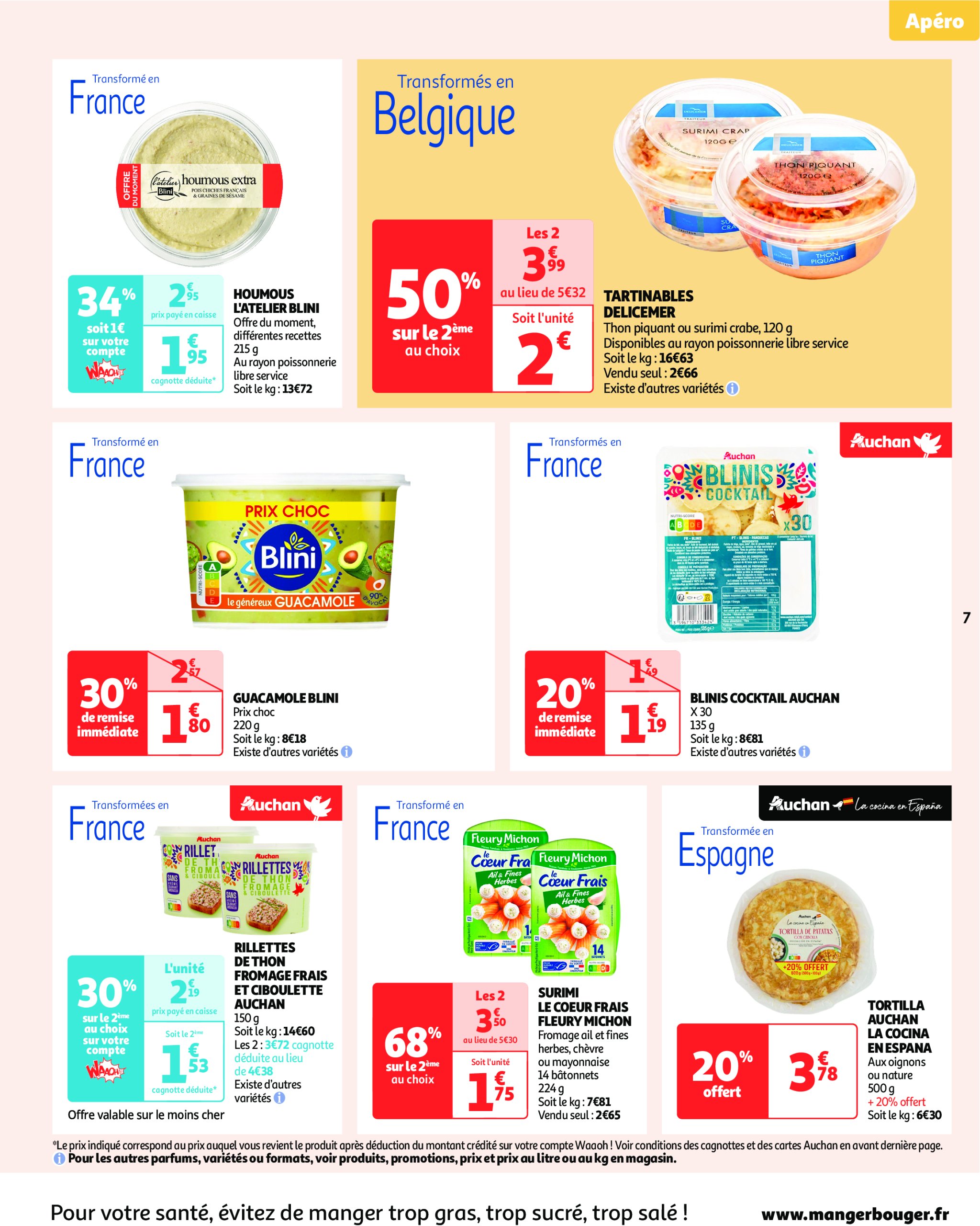 auchan - Catalogue Auchan - L'apéro, ça n'a pas de prix. Ou un tout petit. valable du 10/06 au 22/06 - page: 7 auchan - Catalogue Auchan - L'apéro, ça n'a pas de prix. Ou un tout petit. valable du 10/06 au 22/06 - page: 7
