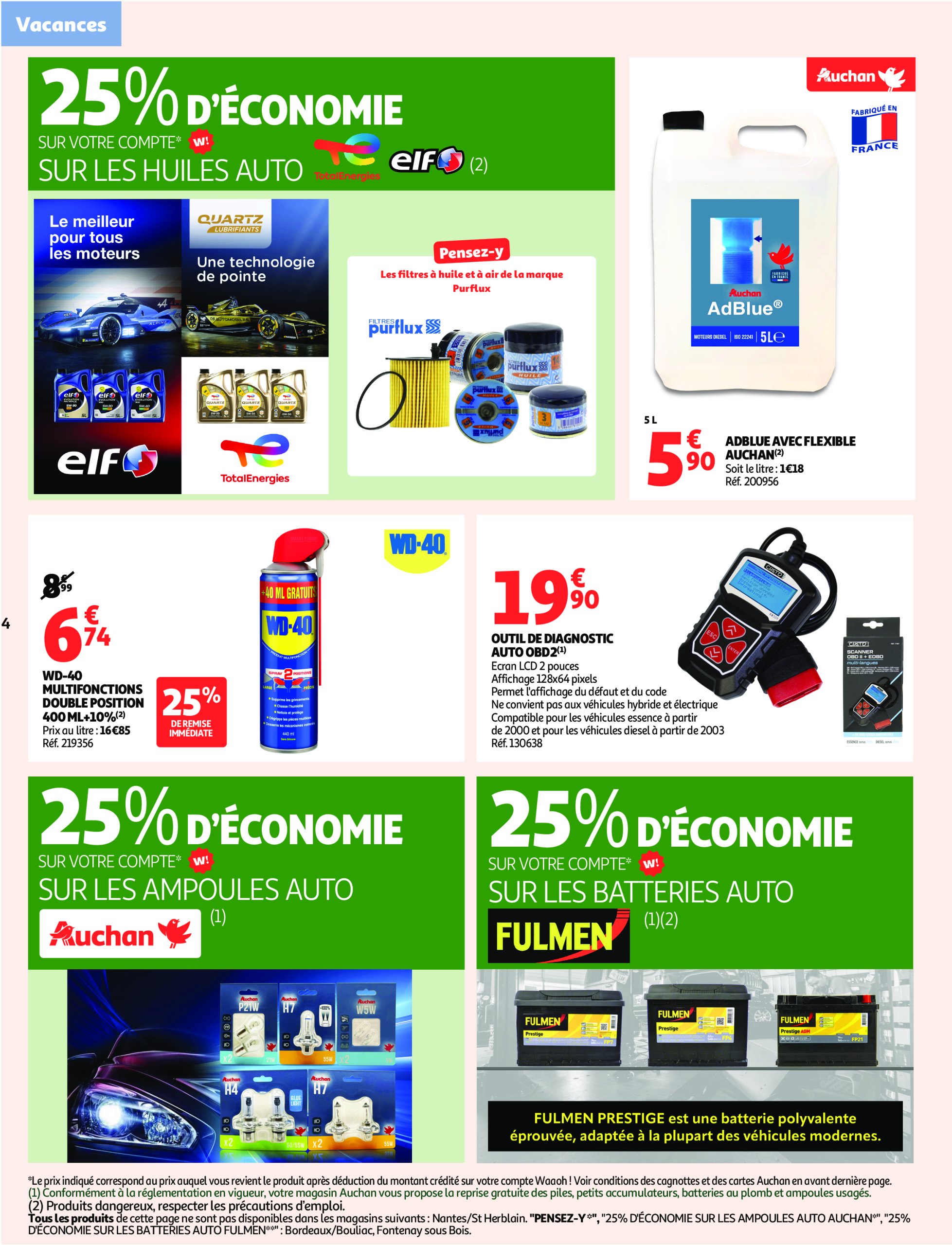 auchan - Catalogue Auchan - Embarquement immédiat pour les prix bas valable du 17/06 au 29/06 - page: 4