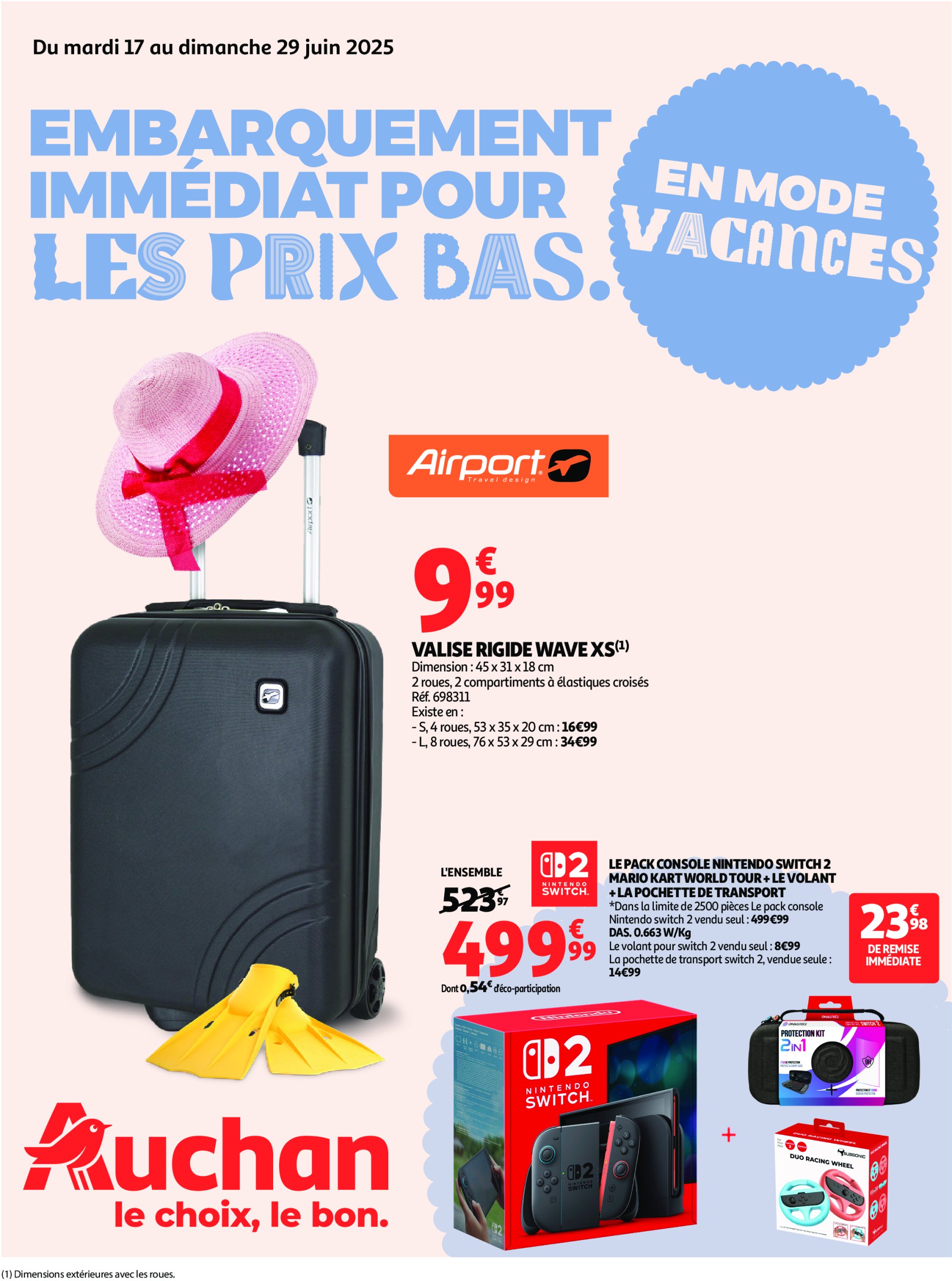 auchan - Catalogue Auchan - Embarquement immédiat pour les prix bas valable du 17/06 au 29/06