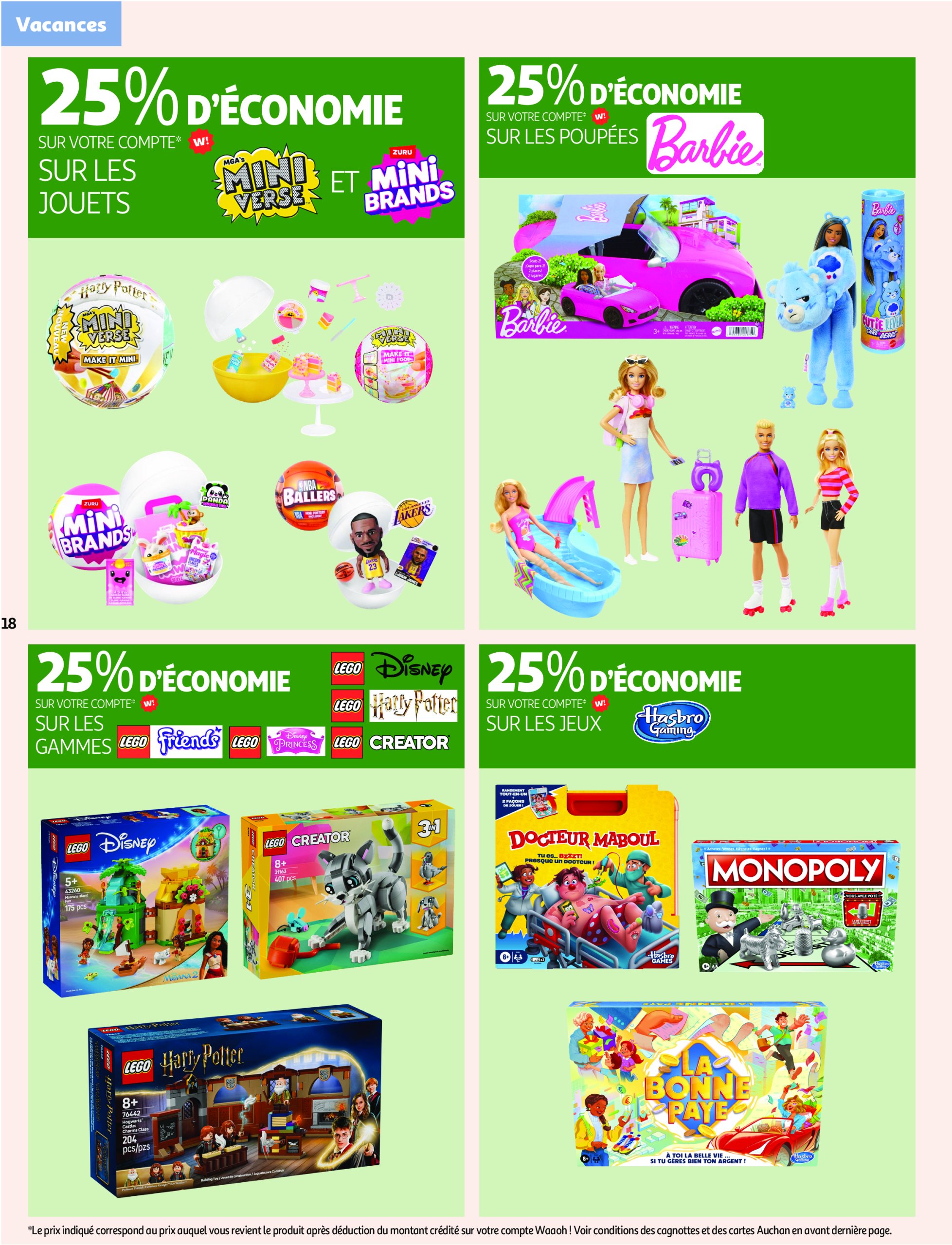 auchan - Catalogue Auchan - Embarquement immédiat pour les prix bas valable du 17/06 au 29/06 - page: 18