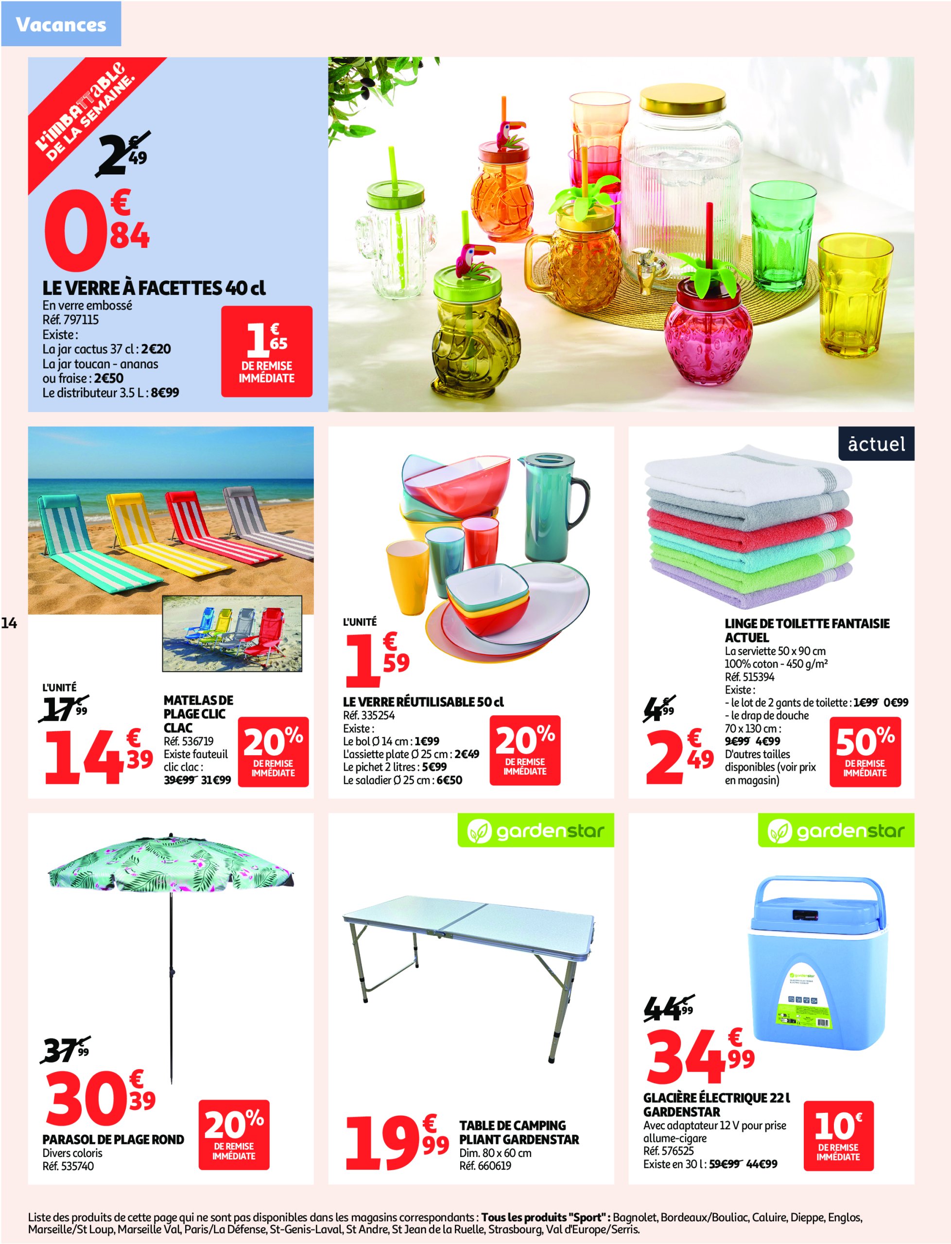 auchan - Catalogue Auchan - Embarquement immédiat pour les prix bas valable du 17/06 au 29/06 - page: 14
