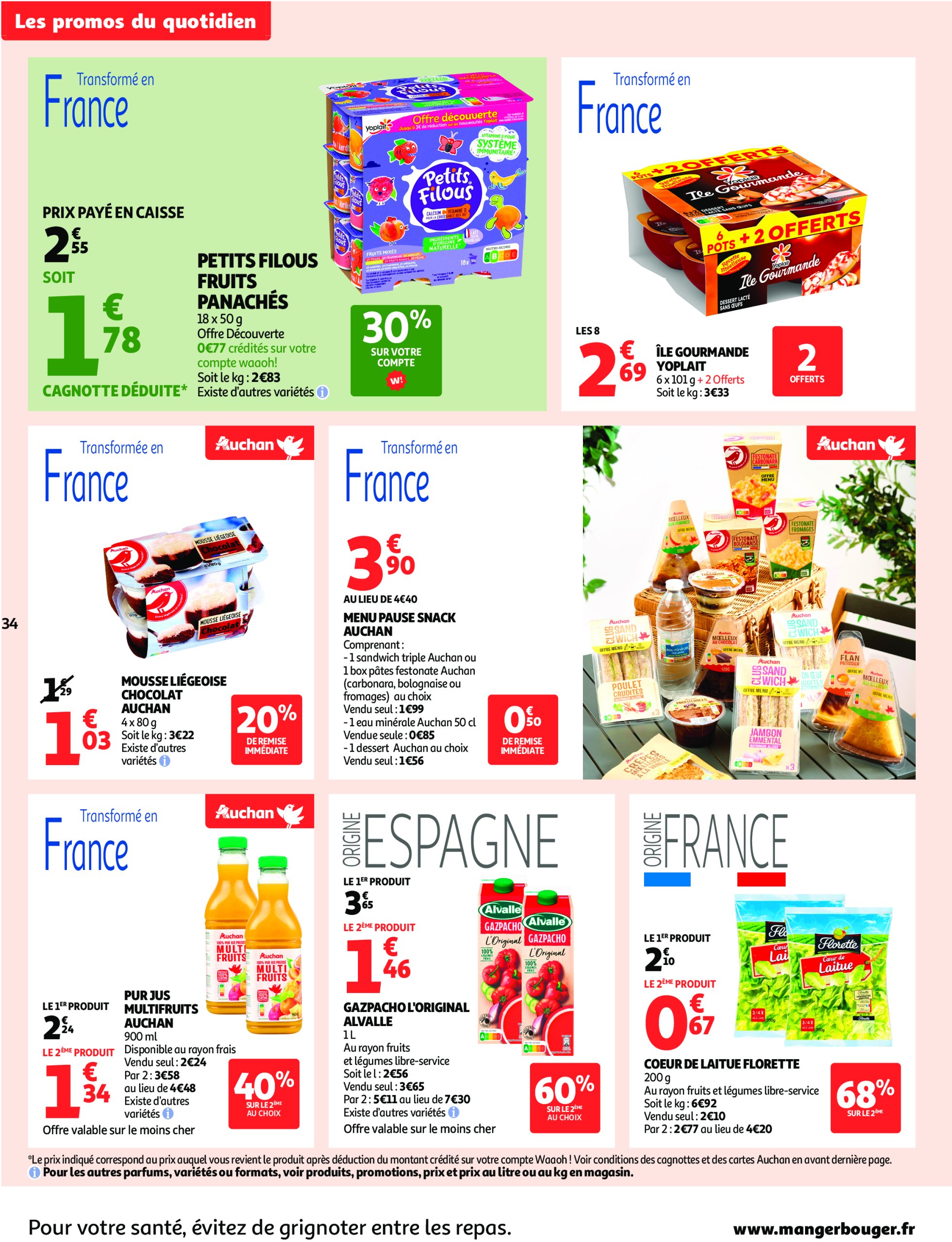 auchan - Catalogue Auchan - Remises en beauté valable du 17/06 au 29/06 - page: 34