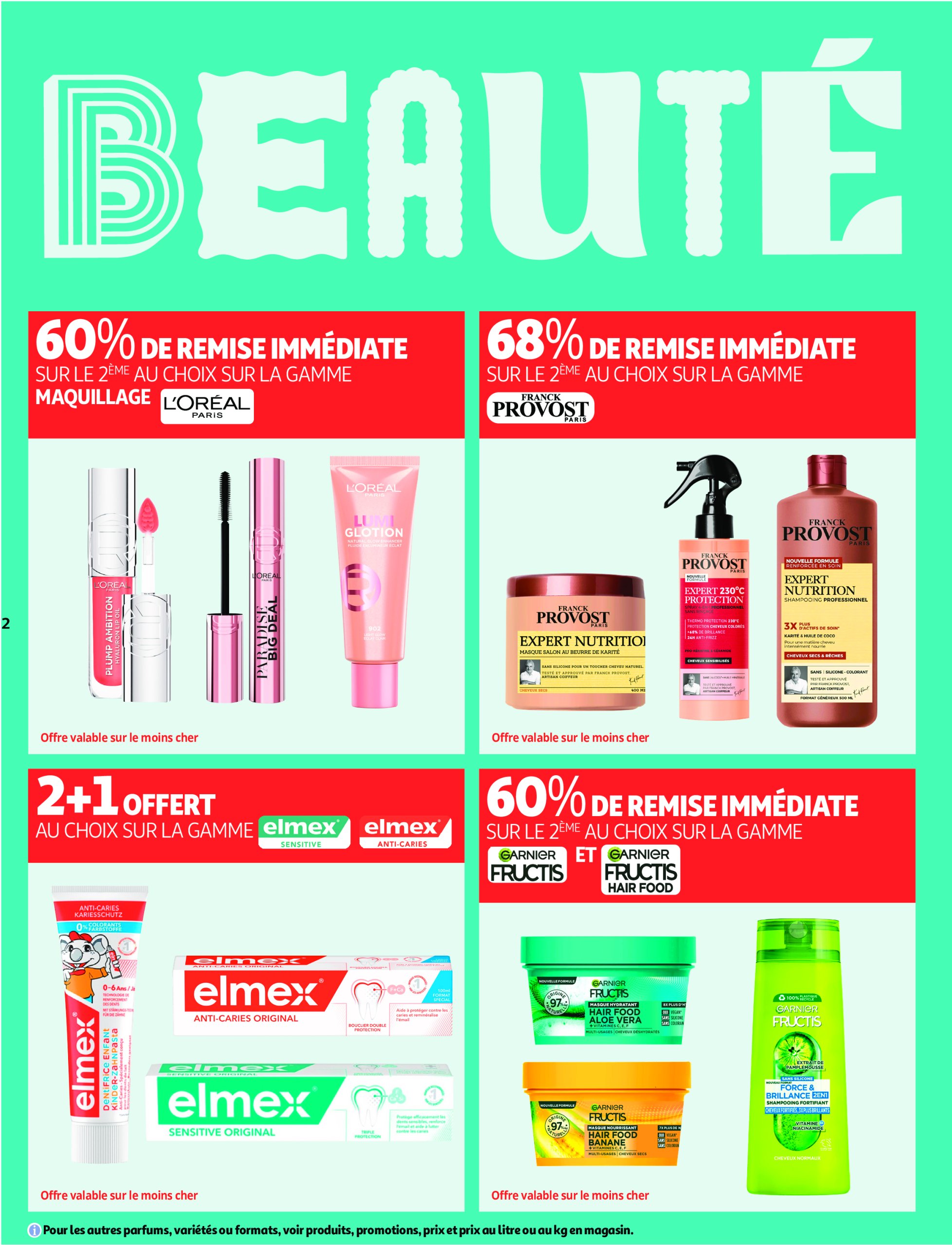 auchan - Catalogue Auchan - Remises en beauté valable du 17/06 au 29/06 - page: 2