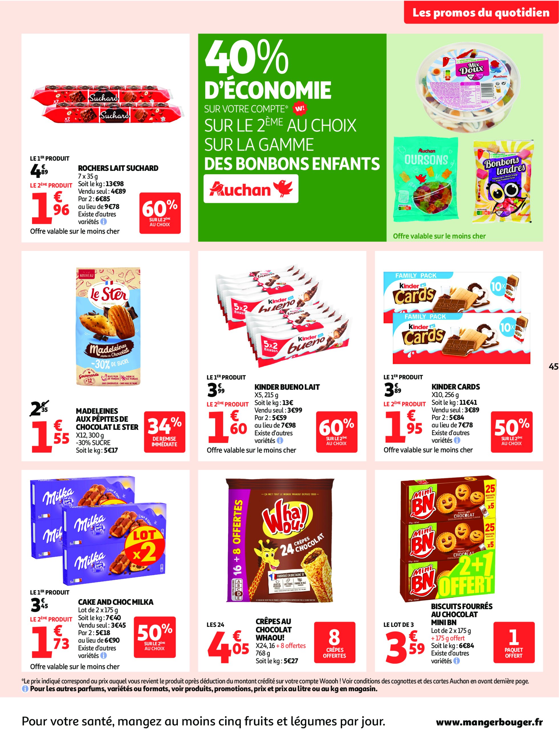 auchan - Catalogue Auchan - Remises en beauté valable du 17/06 au 29/06 - page: 45