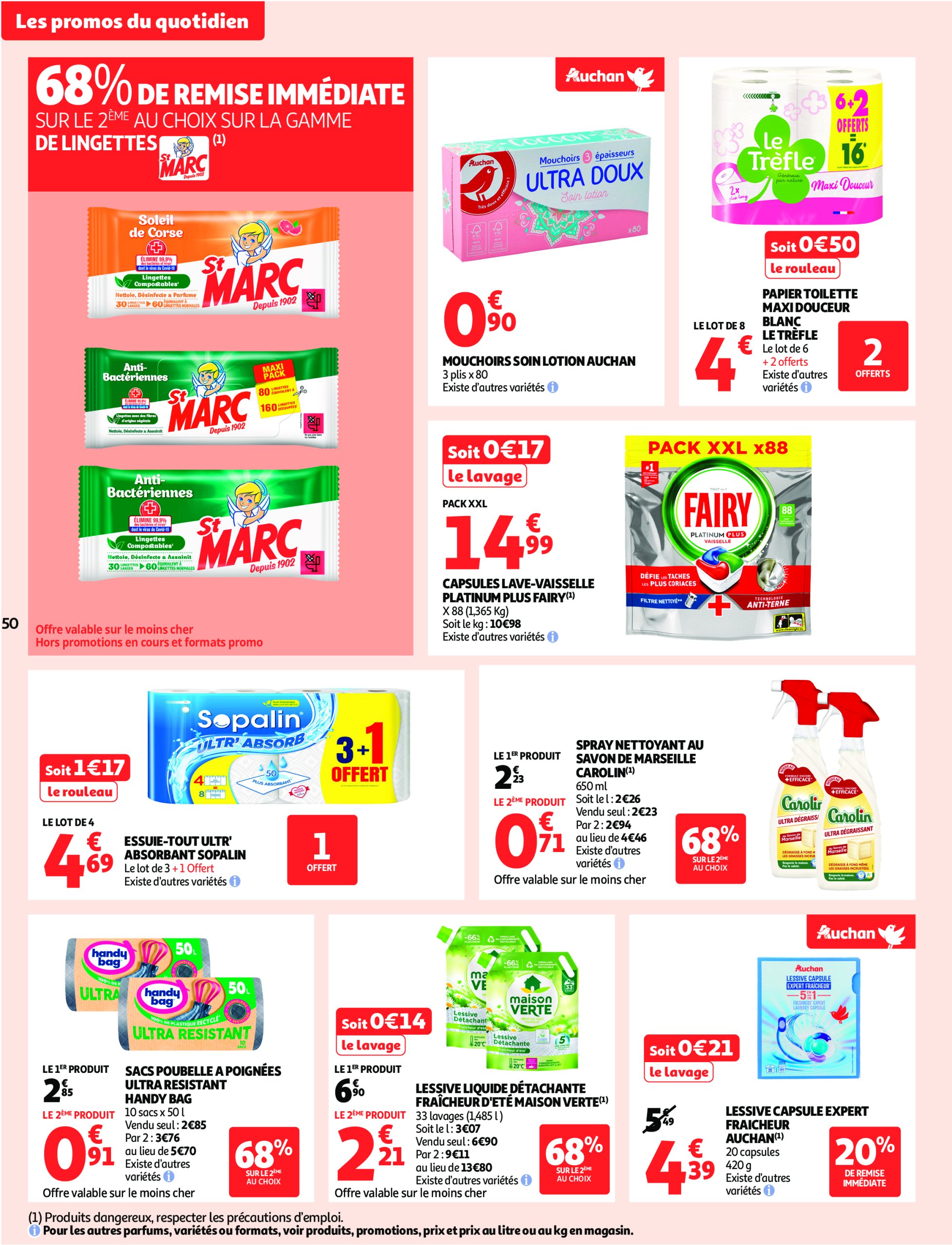auchan - Catalogue Auchan - Remises en beauté valable du 17/06 au 29/06 - page: 50