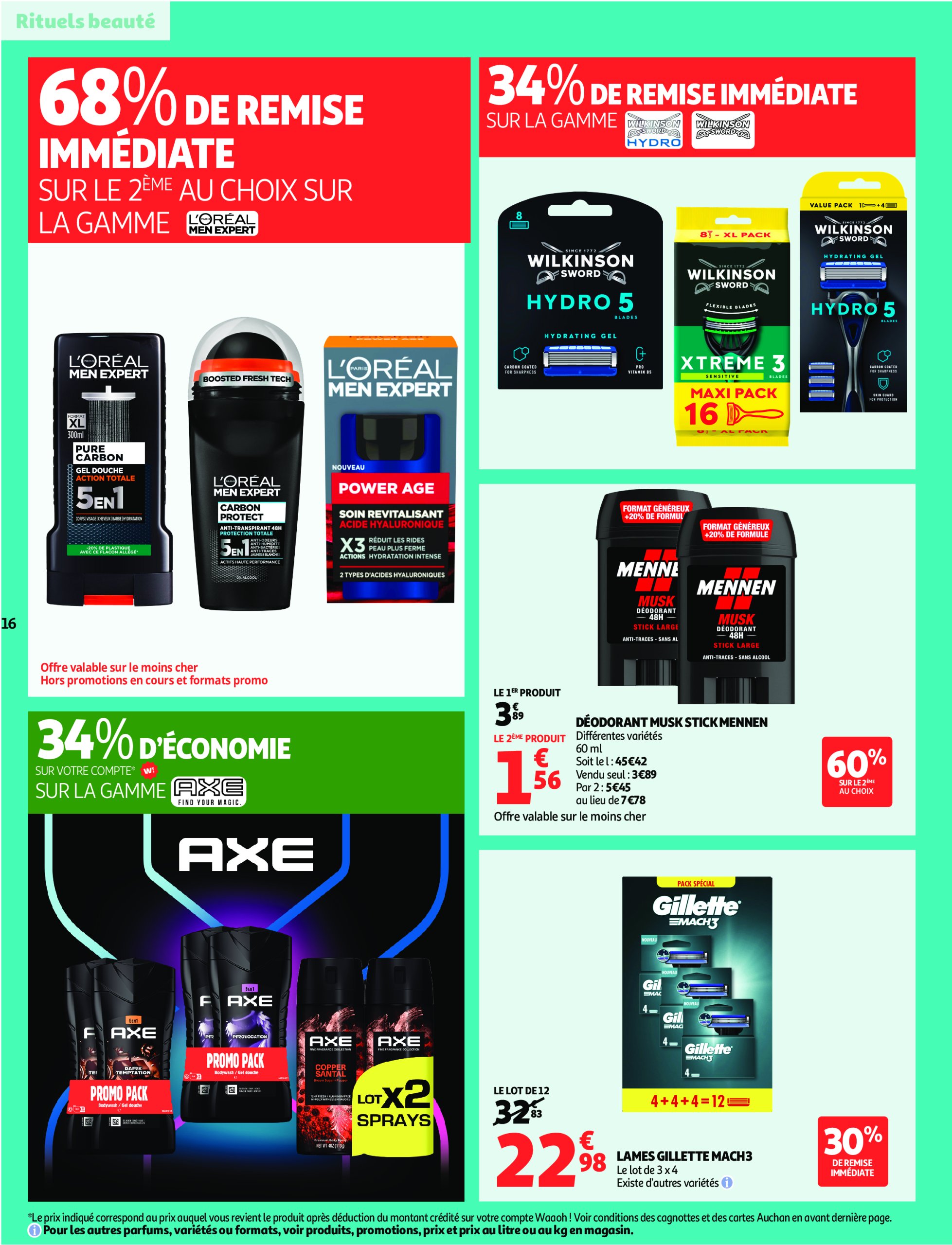 auchan - Catalogue Auchan - Remises en beauté valable du 17/06 au 29/06 - page: 16