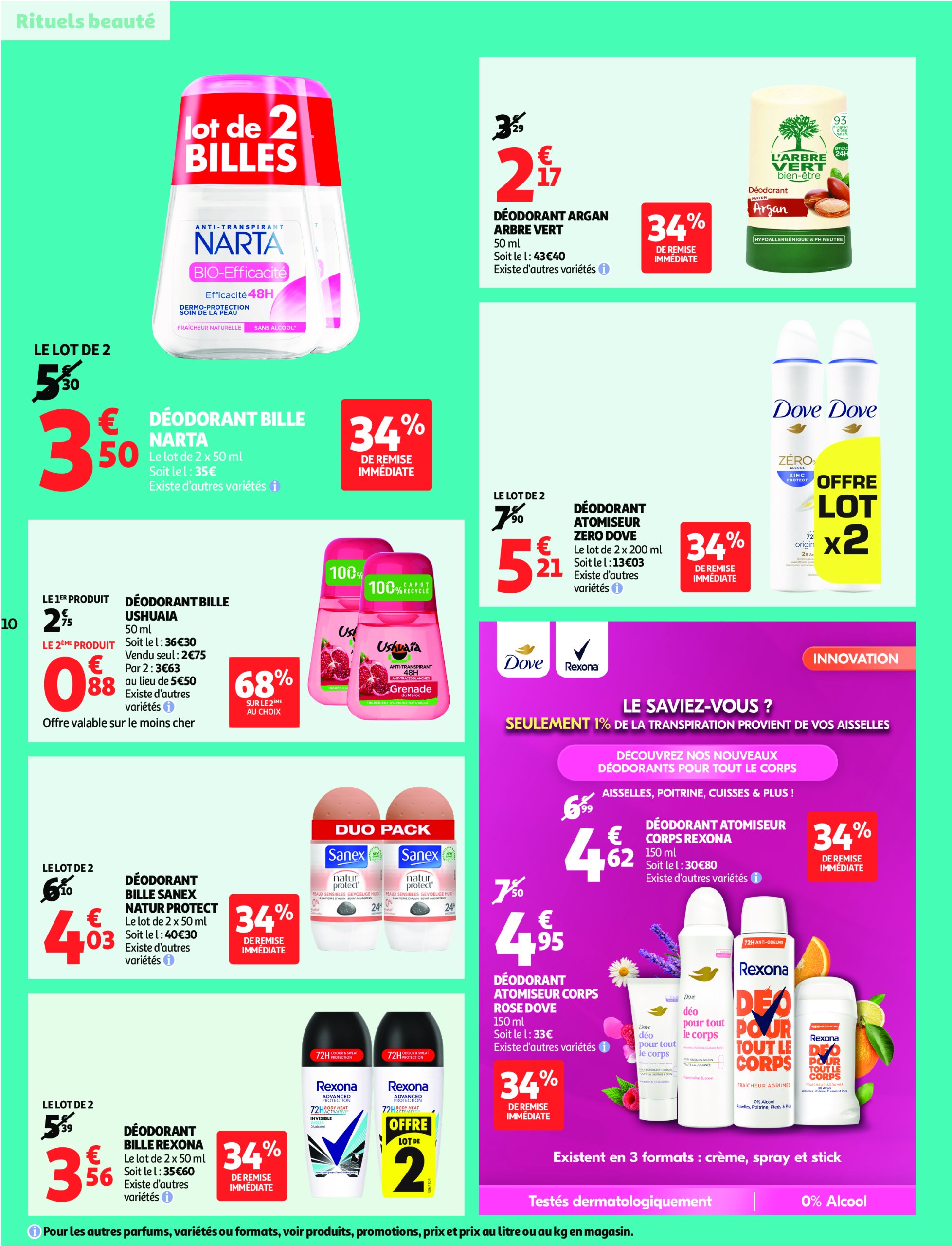 auchan - Catalogue Auchan - Remises en beauté valable du 17/06 au 29/06 - page: 10