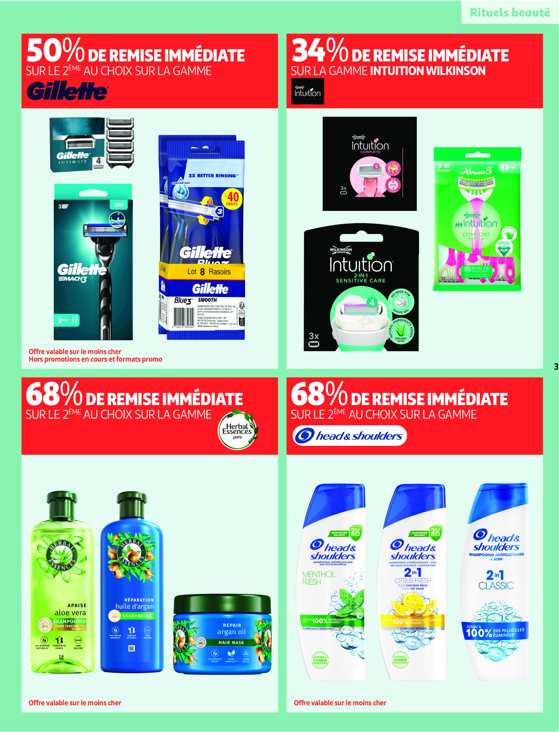 auchan - Catalogue Auchan - Remises en beauté valable du 17/06 au 29/06 - page: 3